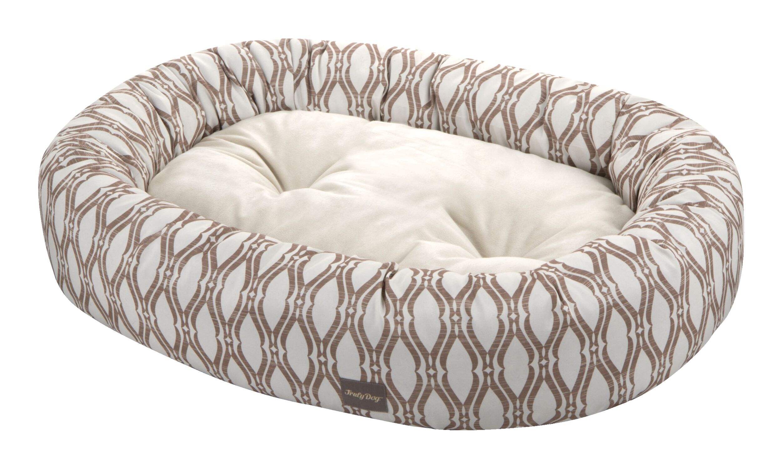 TrustyPup Anti-Slip Roundabout Pet Bed, Washable, Assorted Colours