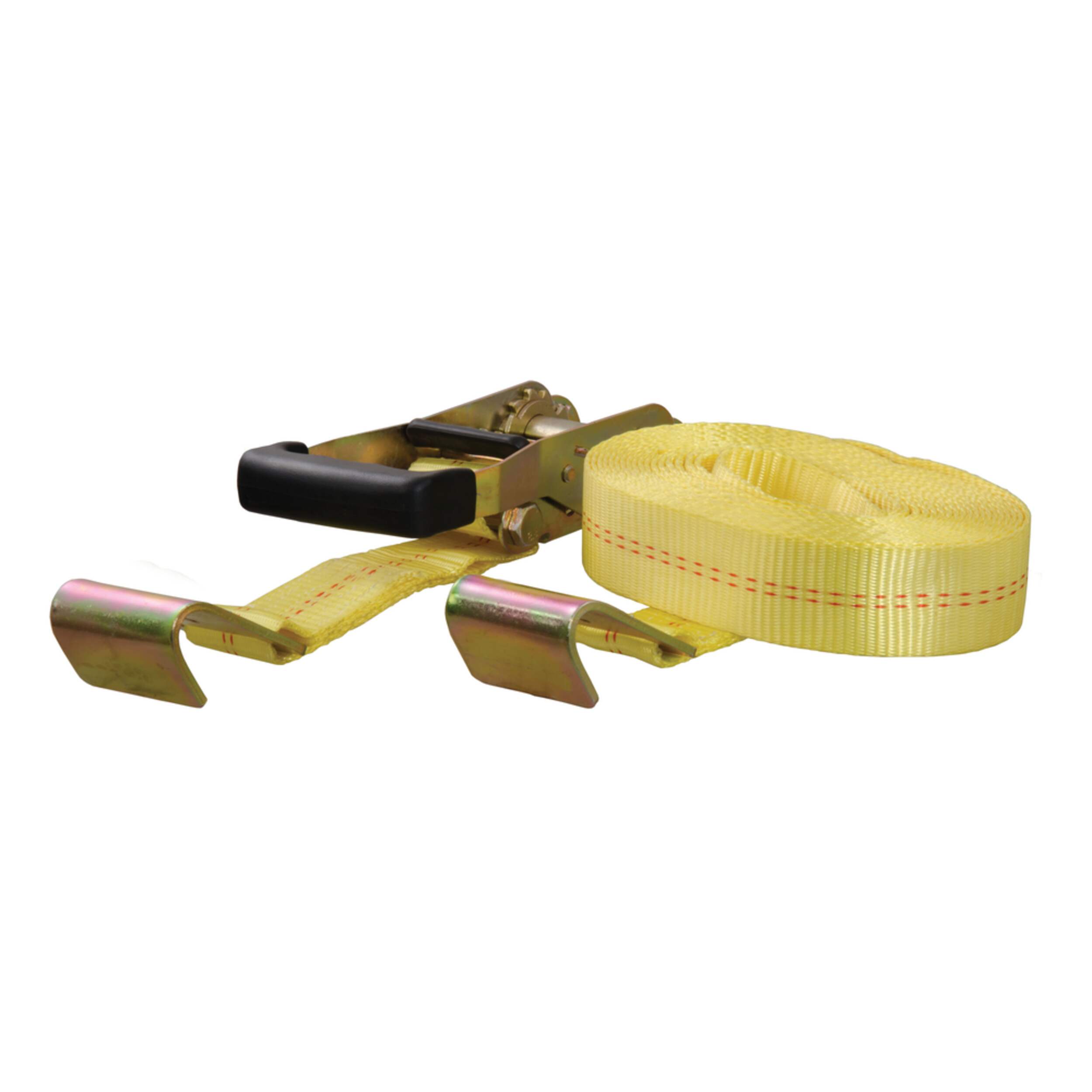 CURT 27-ft Yellow Cargo Strap with Flat Hooks (3,333-lb)