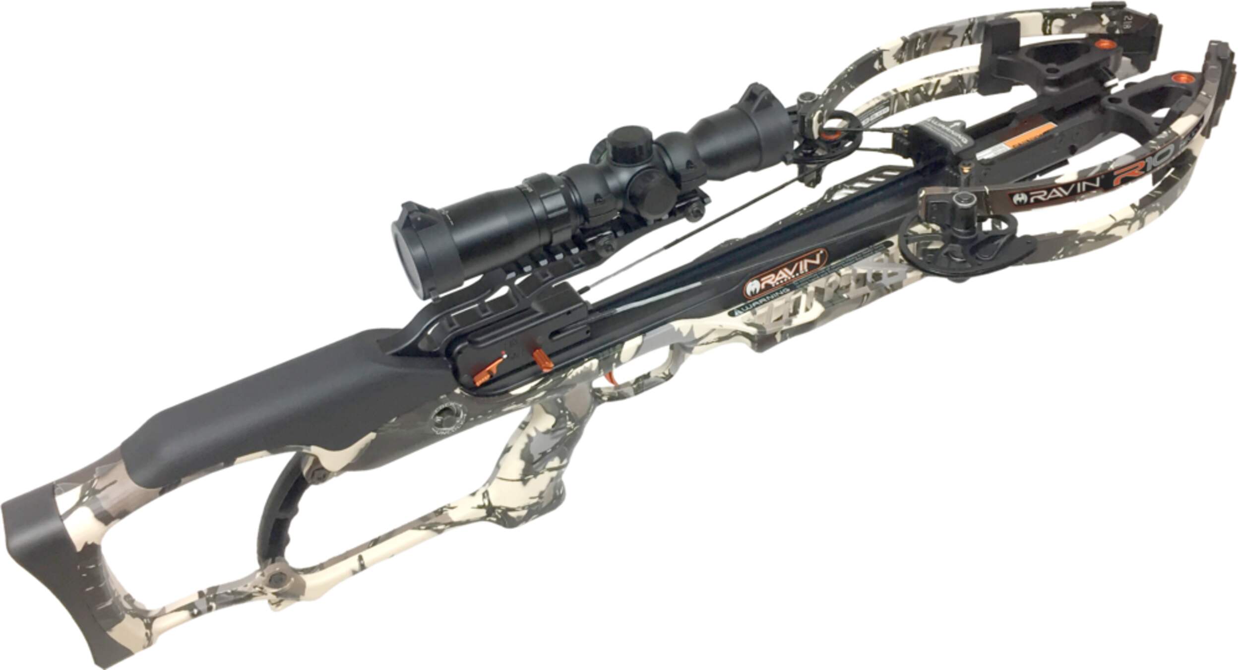 Ravin R14 Predator Hunting Crossbow Kit w/ Illuminated Scope, Arrows & Field Tips, Camo