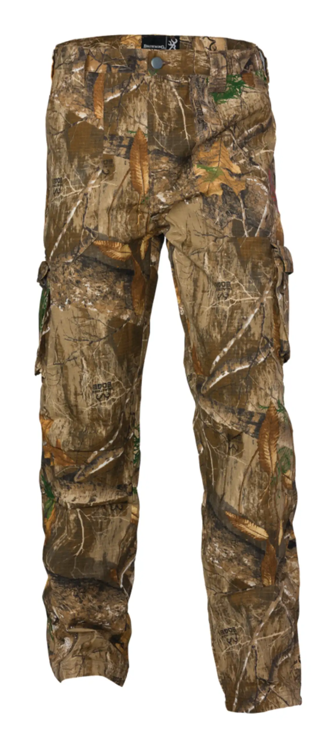 Browning Lightweight RiPstoP Durable Stretch Hunting Cargo Pants, Realtree Edge Camo