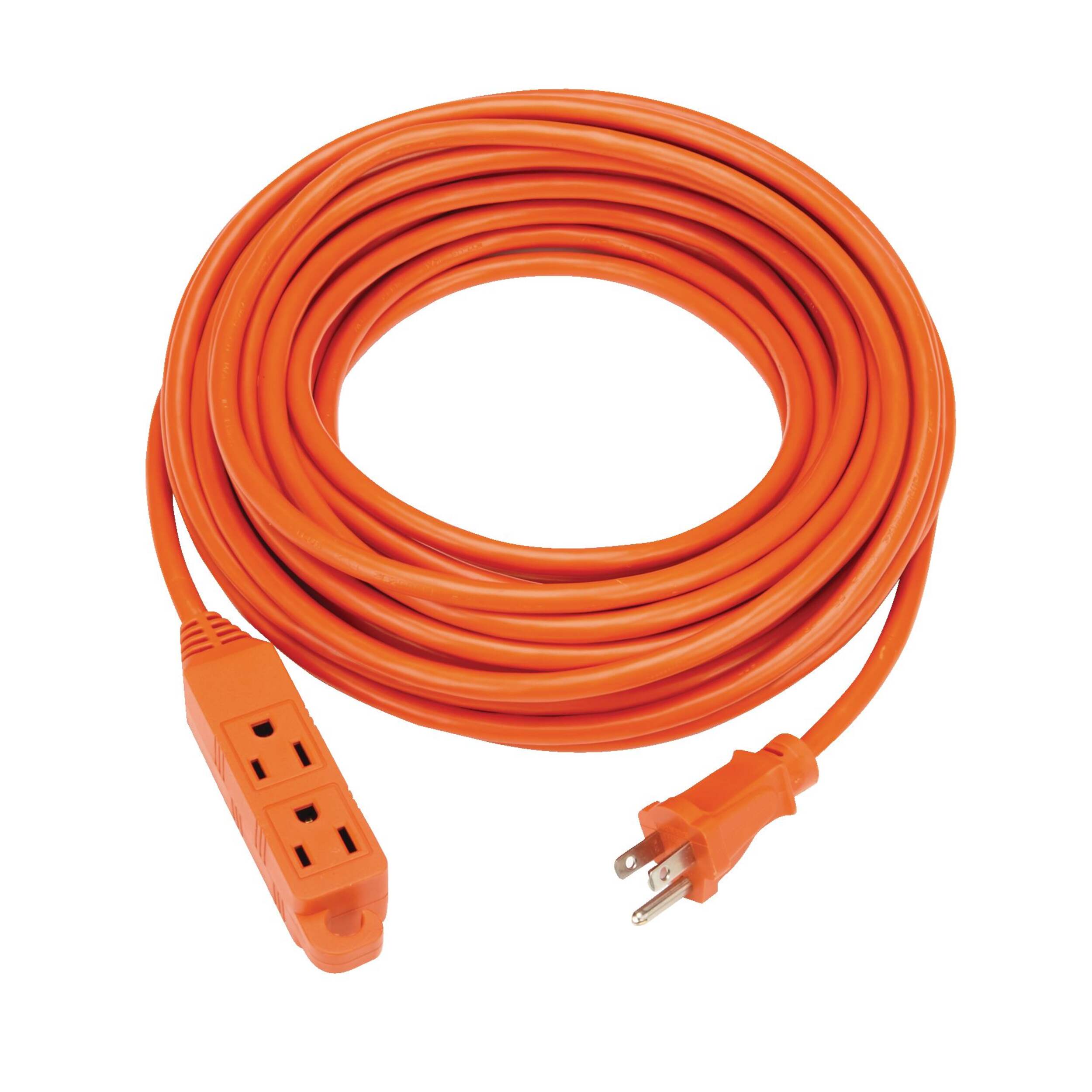 NOMA 49-ft 3-in 16/3 Outdoor Extension Cord with 3 Grounded Outlets & Banana End, Orange