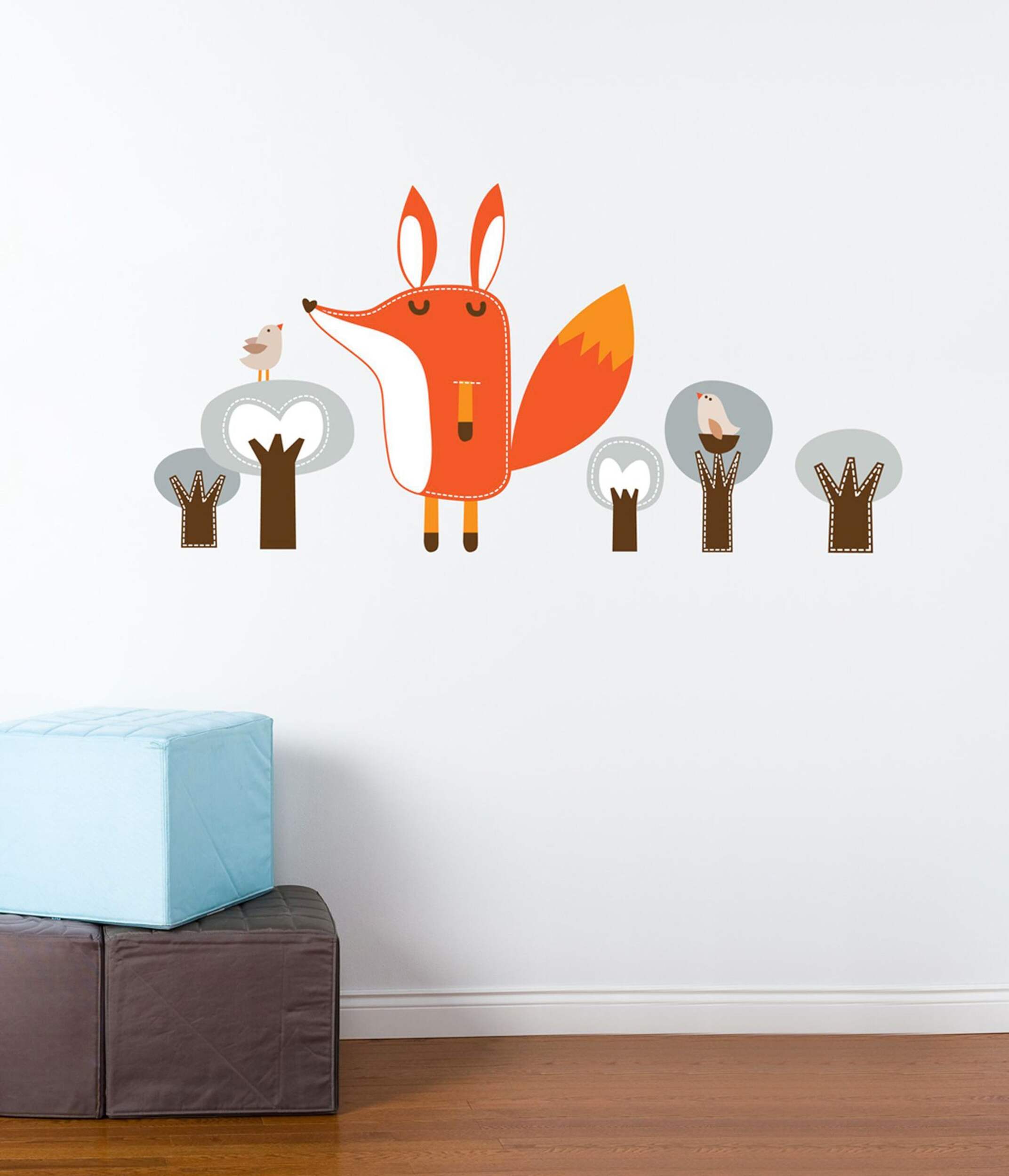 Adzif Kid's Paolo the Fox Wall Decal