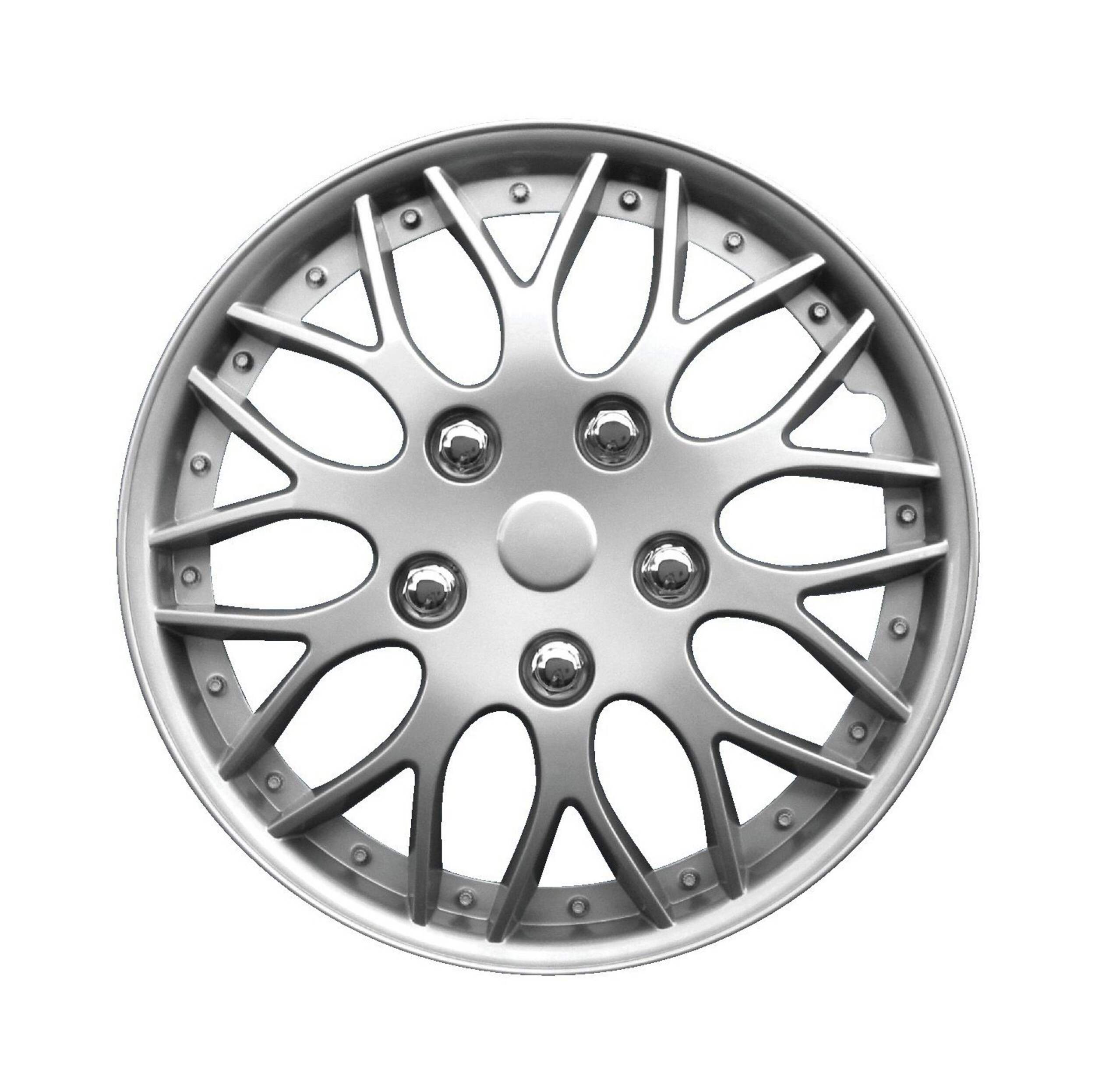 Wheel Cover, 970, Silver, 16-in, 2-pk