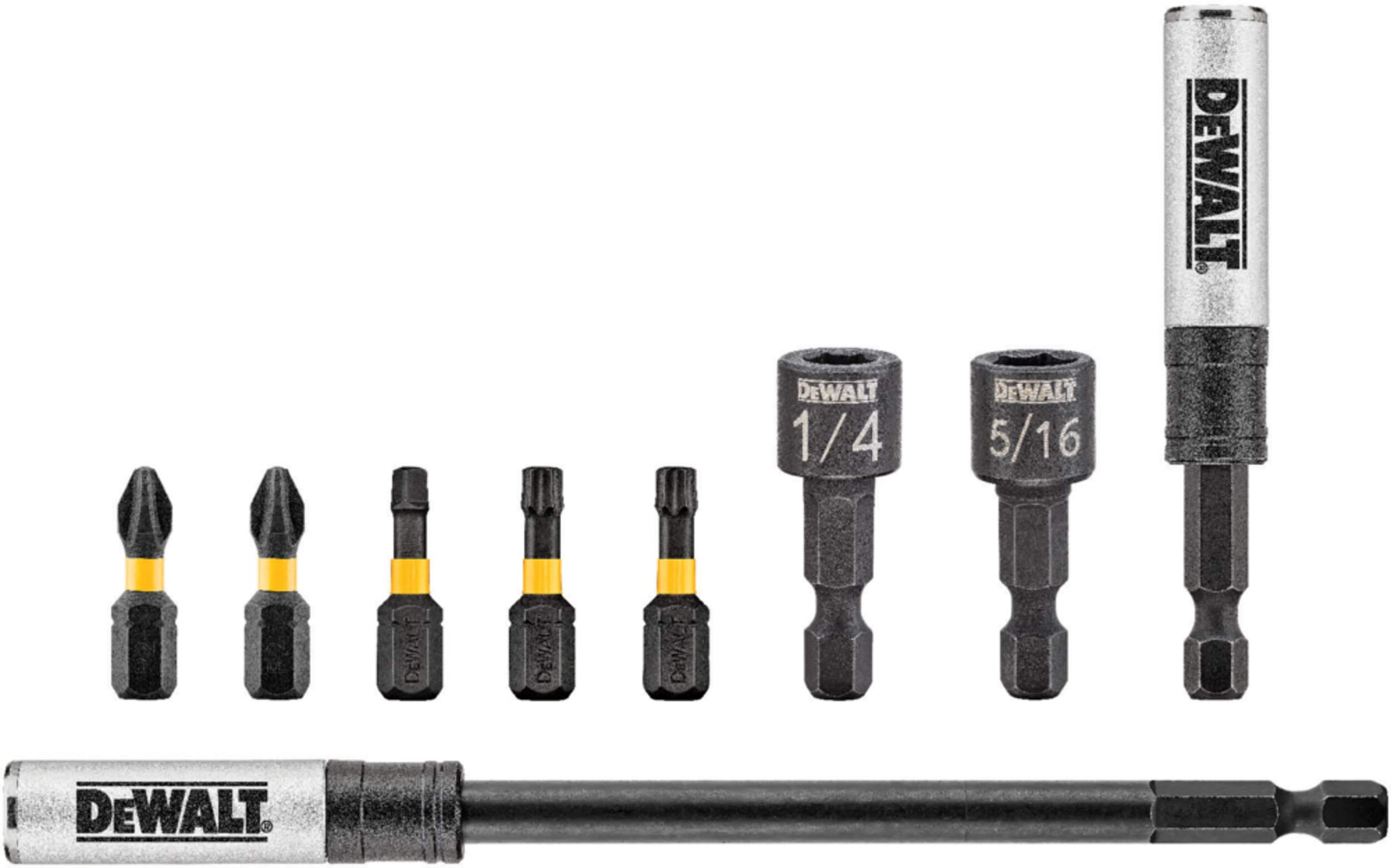DEWALT Impact Ready Flex Torq Access Magnetic Screwdriver Bit Set , 9-pc