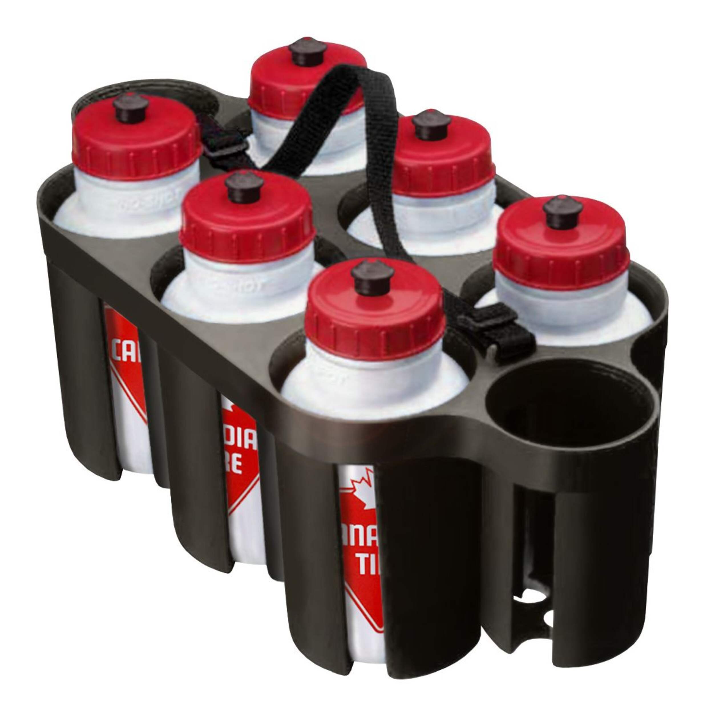 Canadian Tire Hockey/Sports Team Water Bottles with Carrier, 6 x 1-L