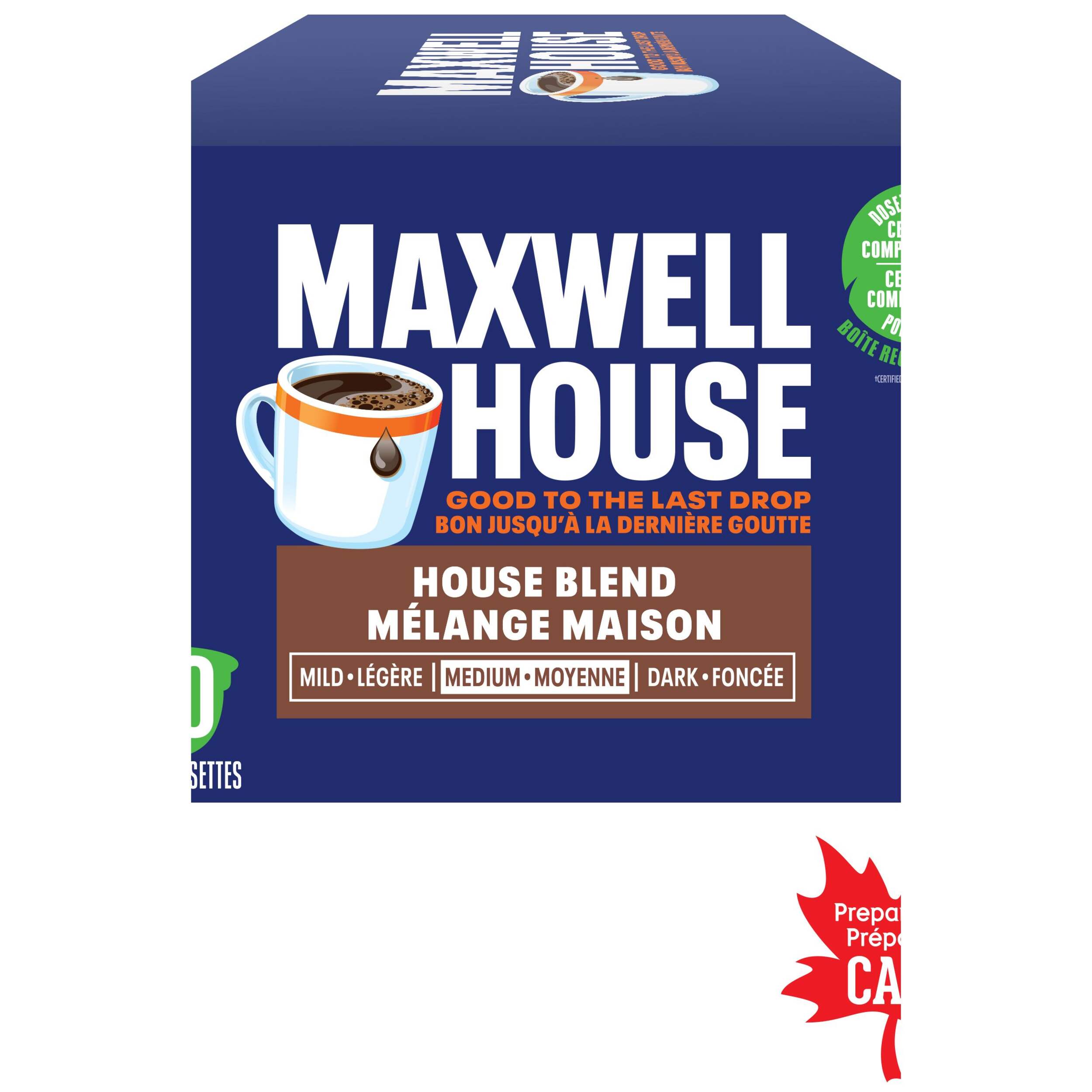 Maxwell House House Blend Medium Roast Coffee Pods, 585-g, 60-pk