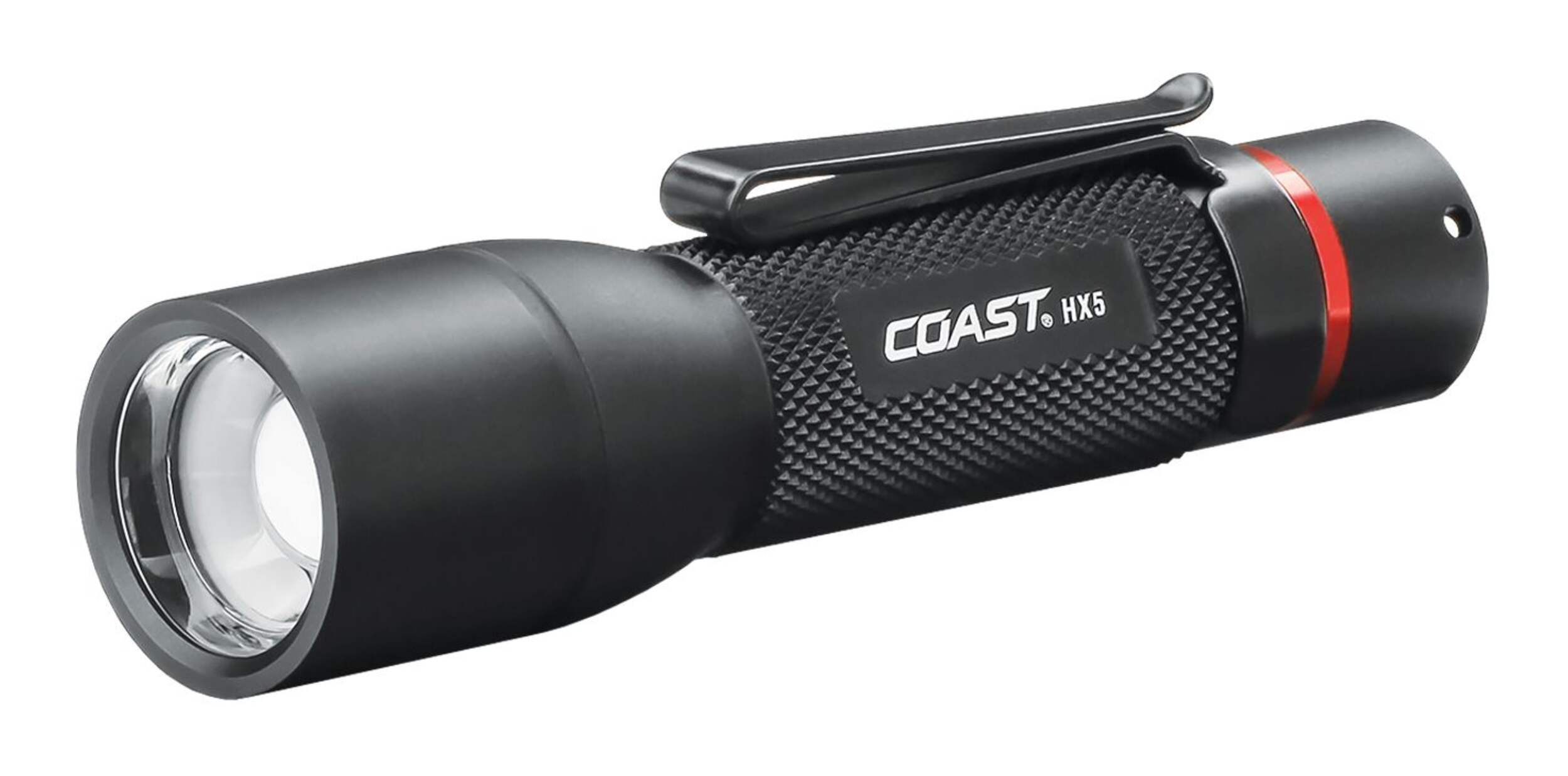 Coast HX5 Pocket Flashlight, Battery Compatible and Rechargeable, Black