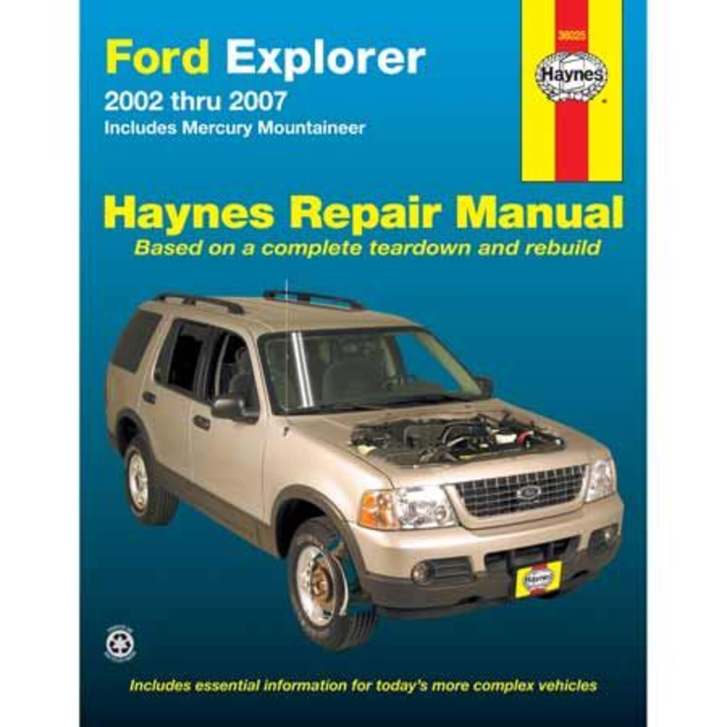 Ford Explorer 2002 thru 2007 Haynes Repair Manual, 36025