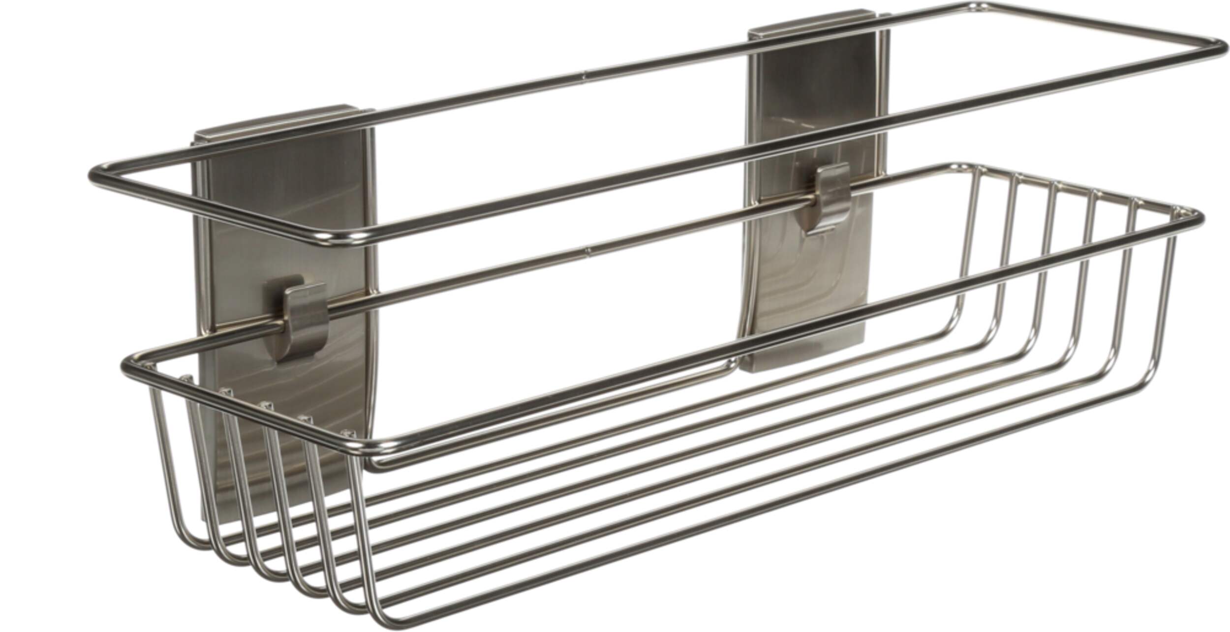 3M CommandÃ¢Â?Bath Shower Caddy, Satin Nickel