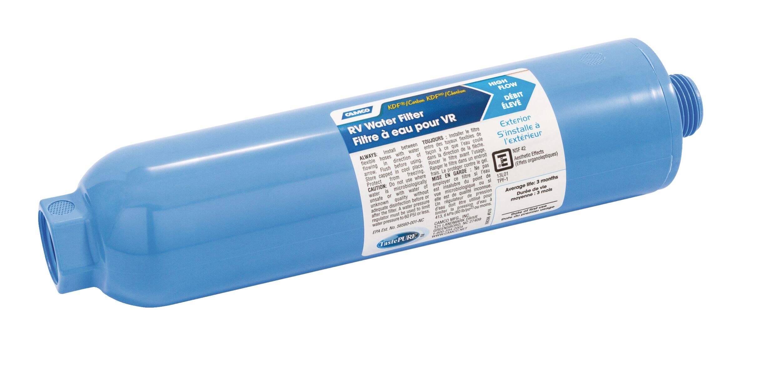 CAMCO TastePURE RV Water Filter, Large