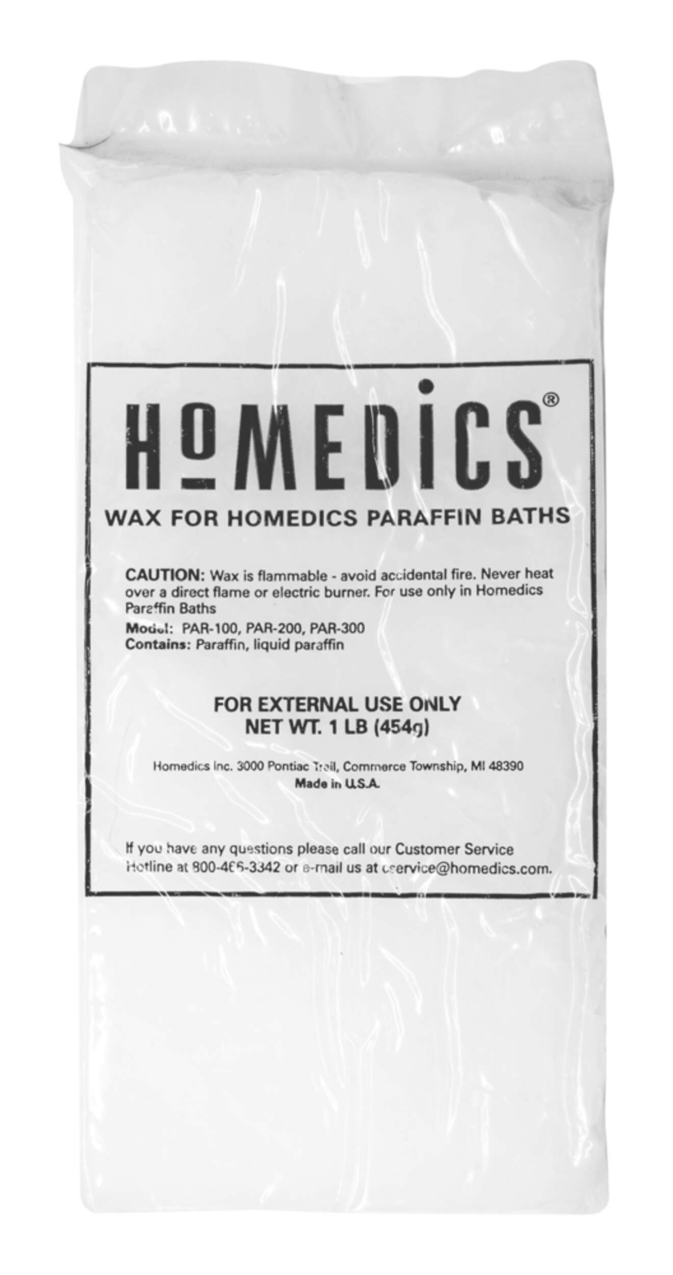 HoMedics ParaSpa Plus Wax Refill Pack For Paraffin Hand/Foot Bath with 20 Liners, 1-lb, 2-pk