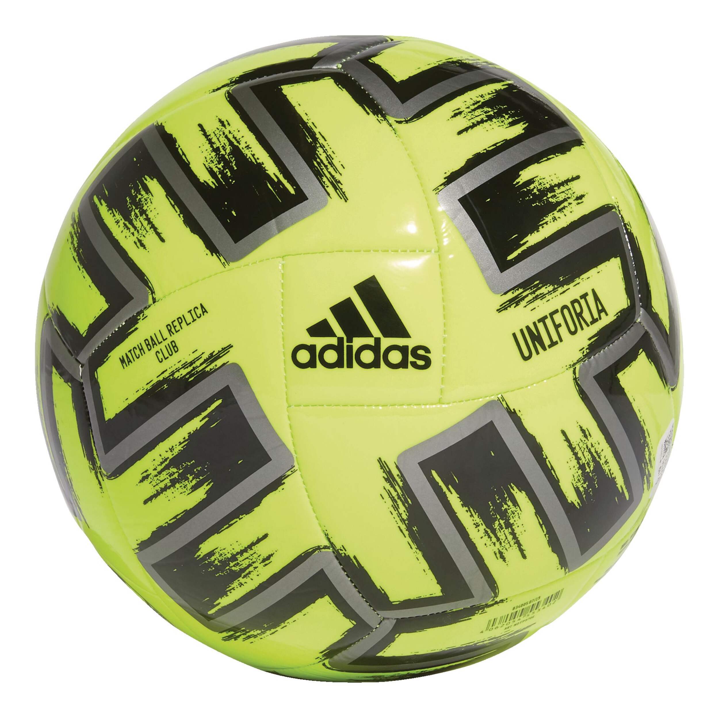 Adidas Unifornia Club UEFA Euro Cup 2020 Match Replica Soccer Ball, Solar Yellow, Size 5