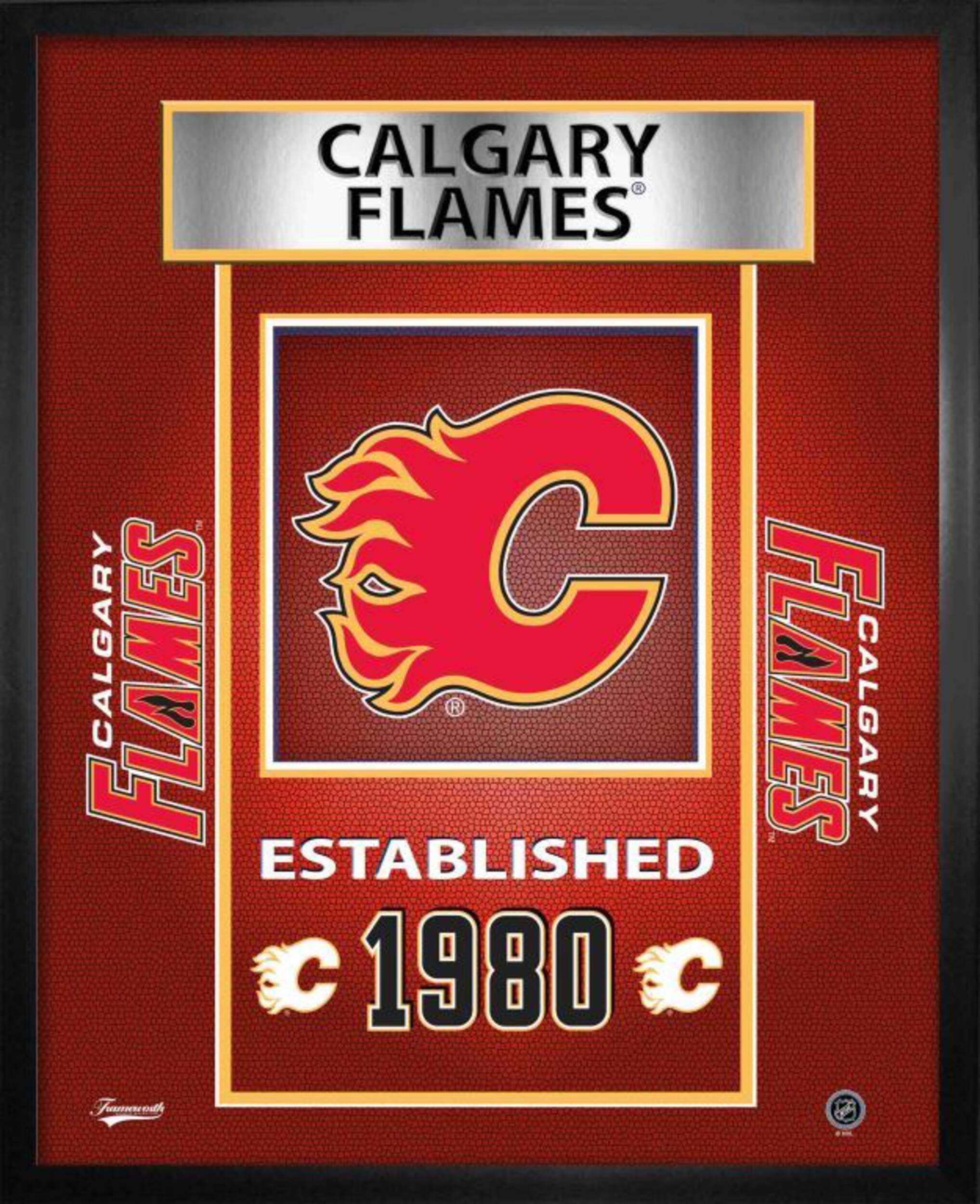 NHL Calgary Flames Team Logo Plaque, 10-in x 12-in