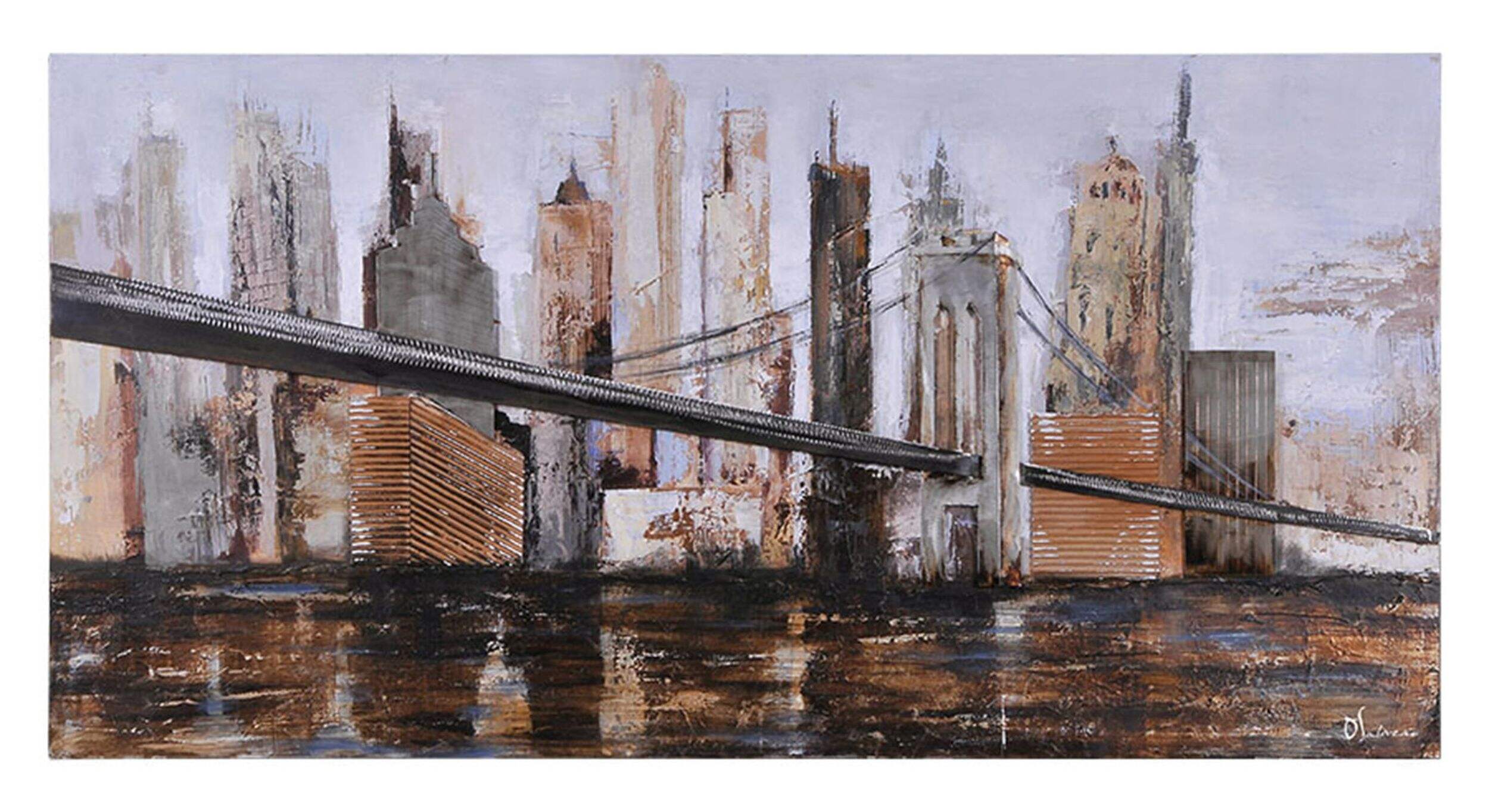 Renwil Urban Style Canvas Wall Art, 30 x 60 x 1.5-in