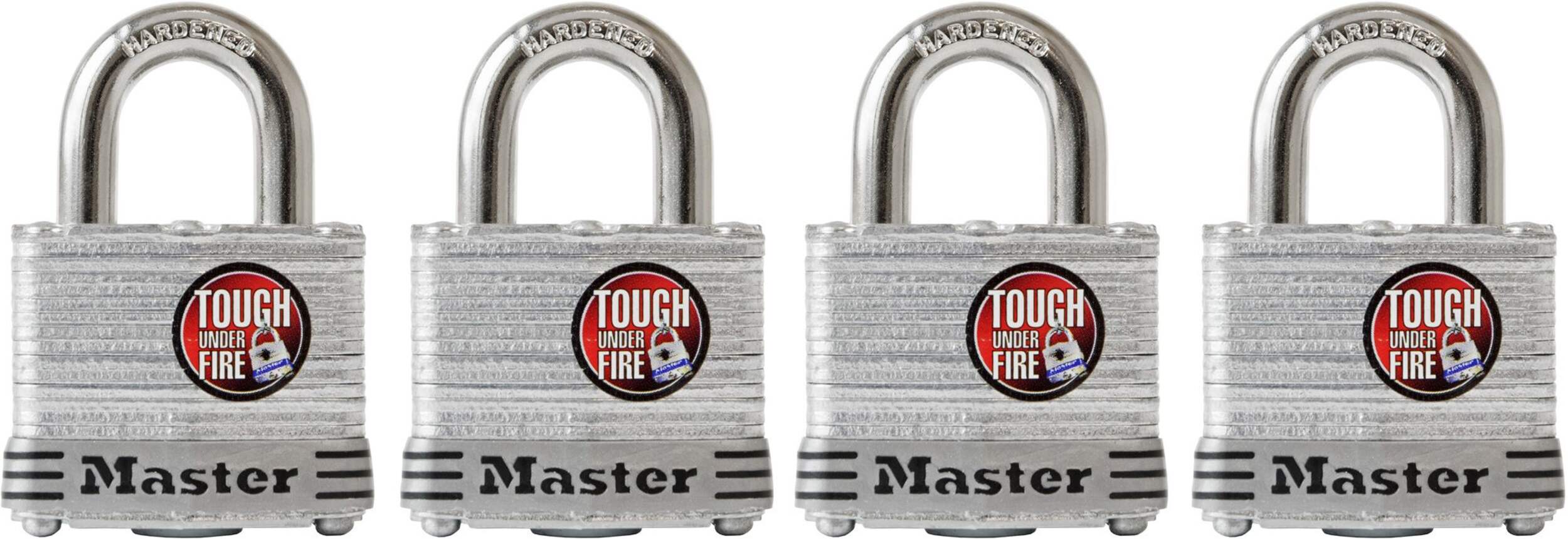 Master Lock 40-mm Laminated Padlock, 4-pk