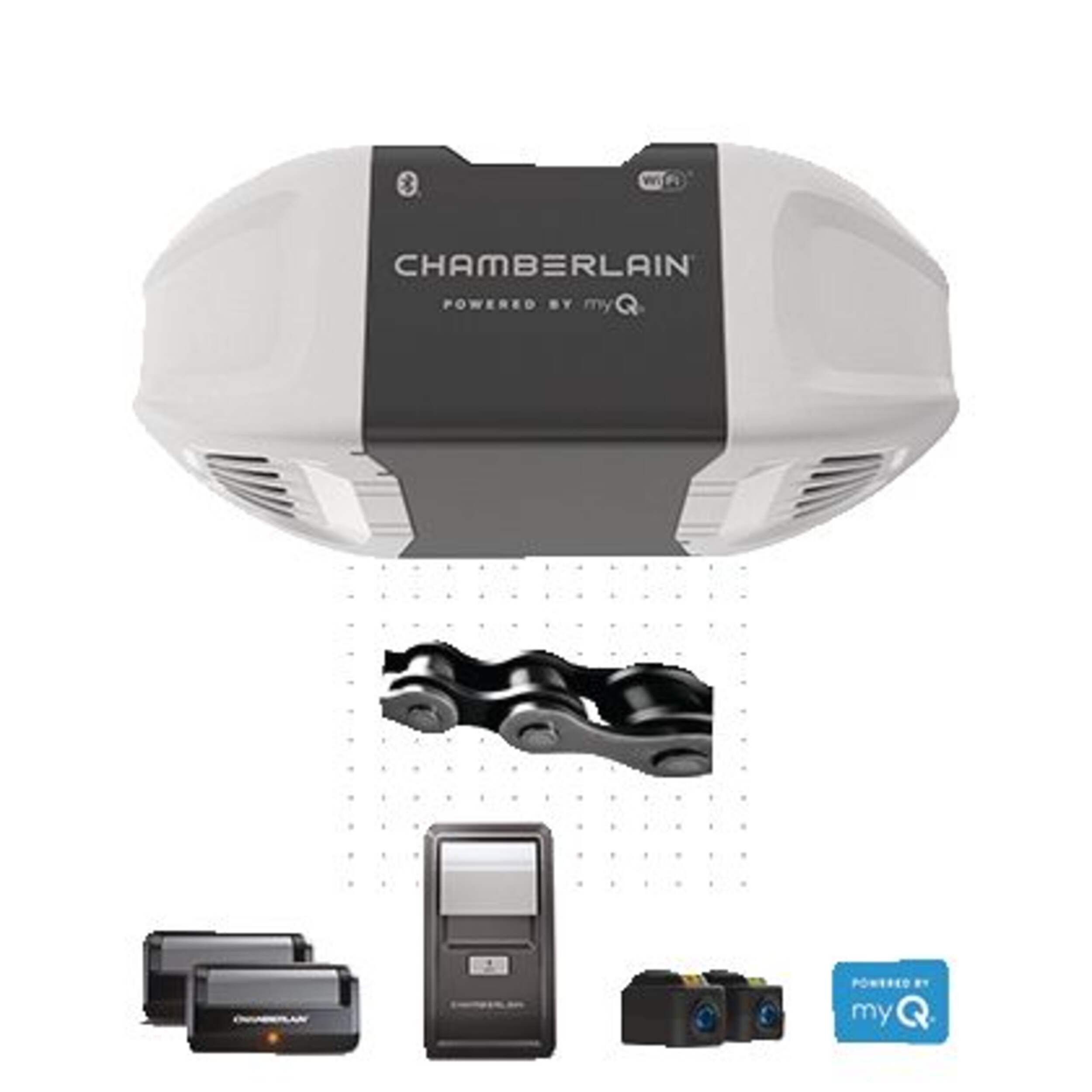 ChamberlainÃÂ® C2405C 1/2-HP Chain Drive Garage Door Opener with Wi-Fi