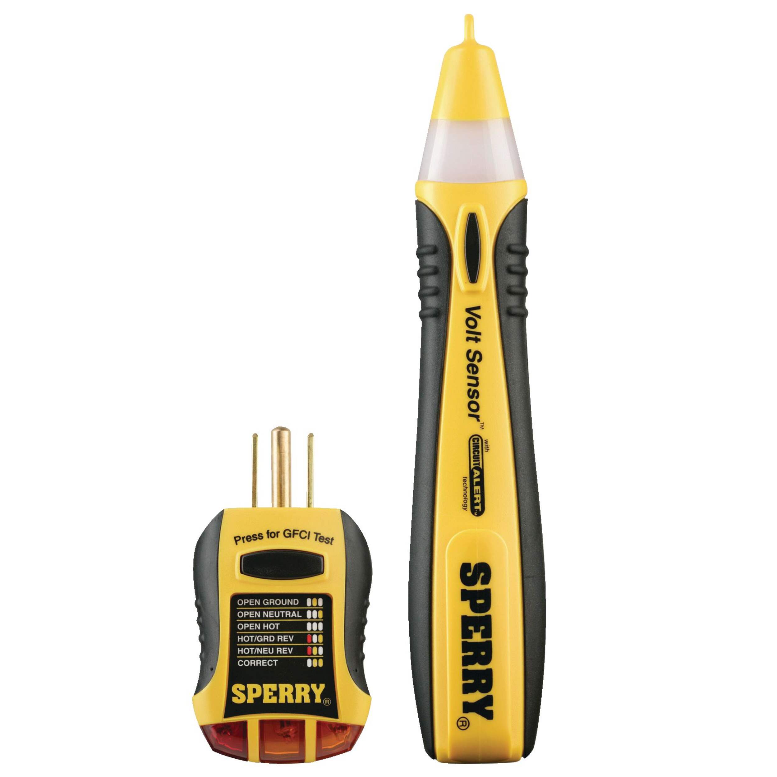 Sperry STK001 Non-Contact Electrical Voltage Tester Kit, Yellow, 2-pc