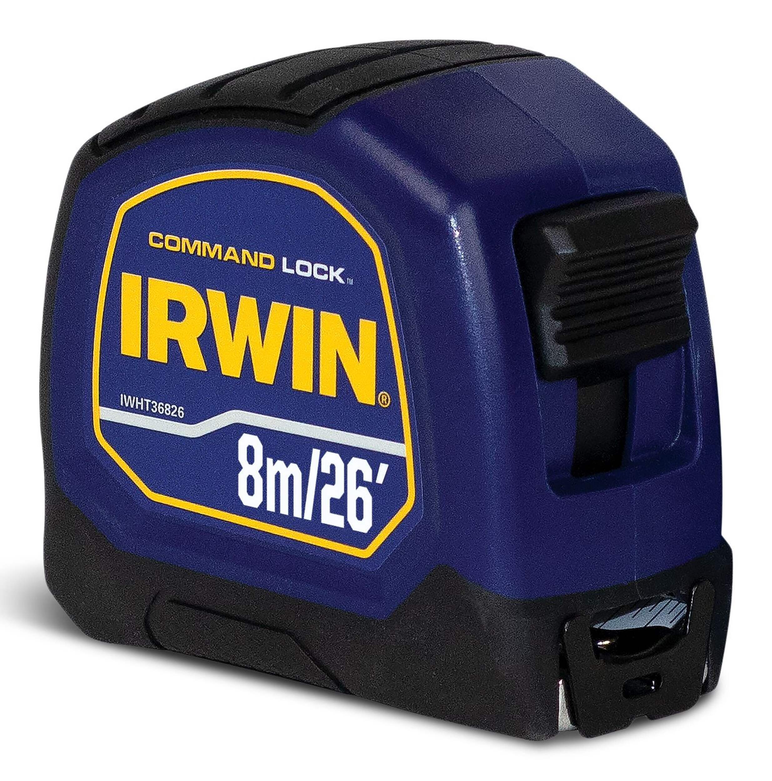 IRWIN IWHT36826 Command Lock Tape Measure, Blue, 26-ft