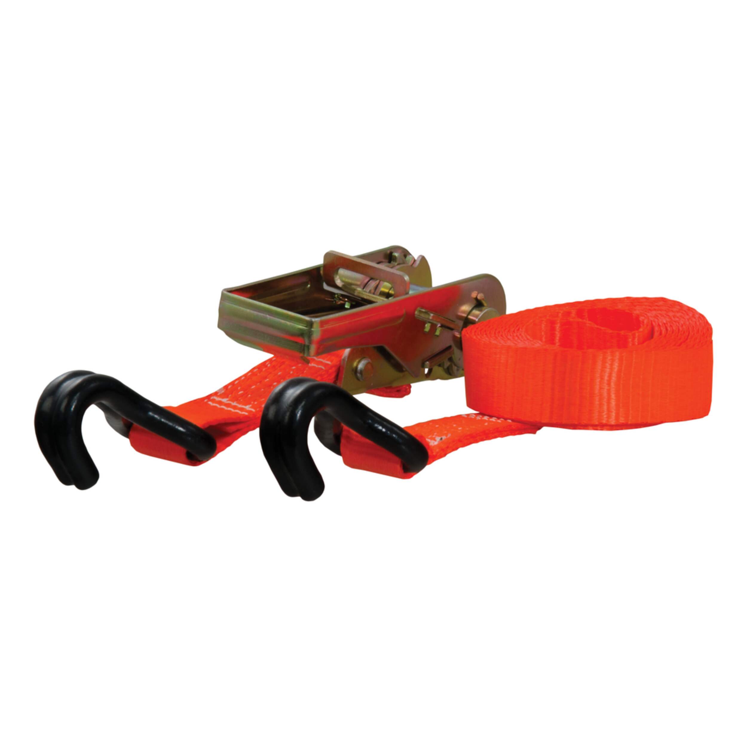 CURT 16-ft Orange Cargo Strap with J-Hooks (1,100-lb)