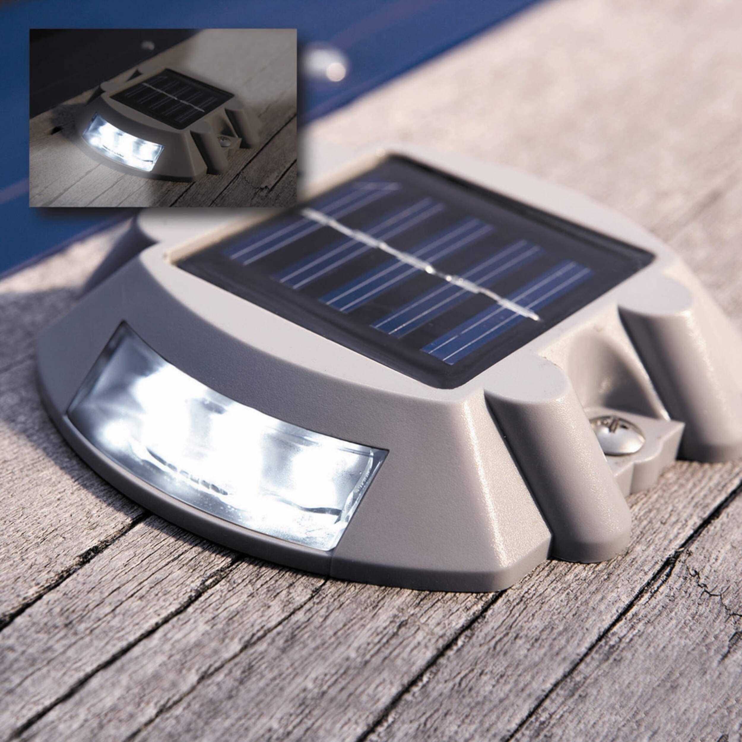 Solar-Powered Dock Light