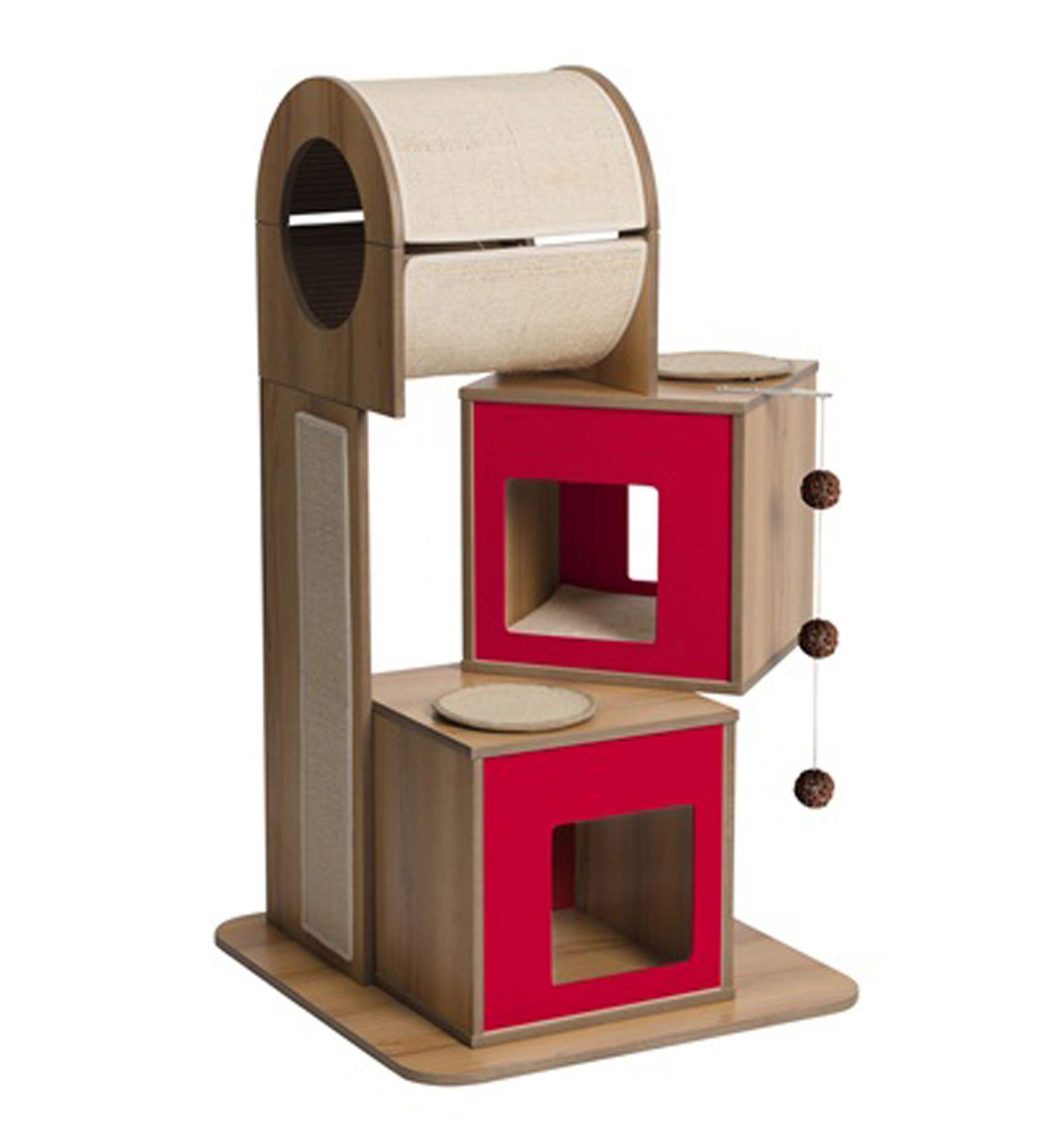 Vesper V-Tower Cat Furniture, Red