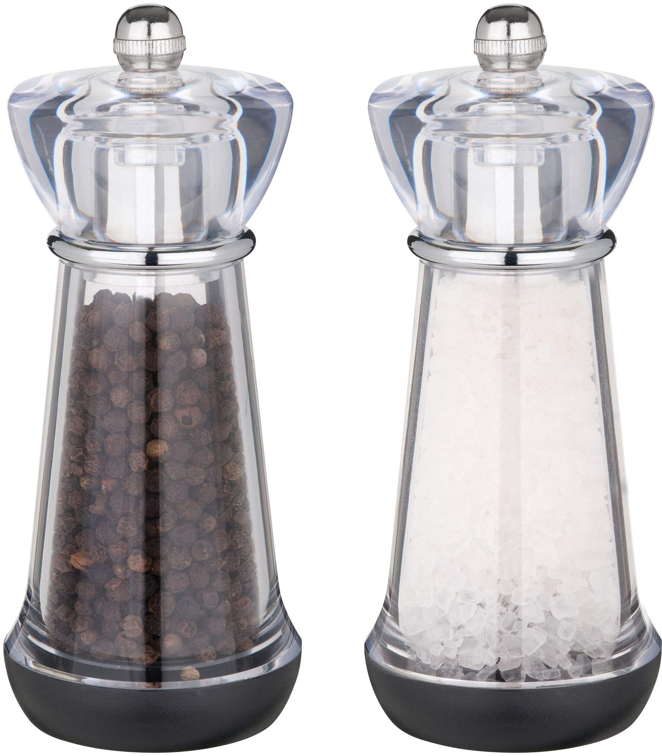 Trudeau Salt & Pepper Grinder Mill Set, Pre-Filled, 2-pc