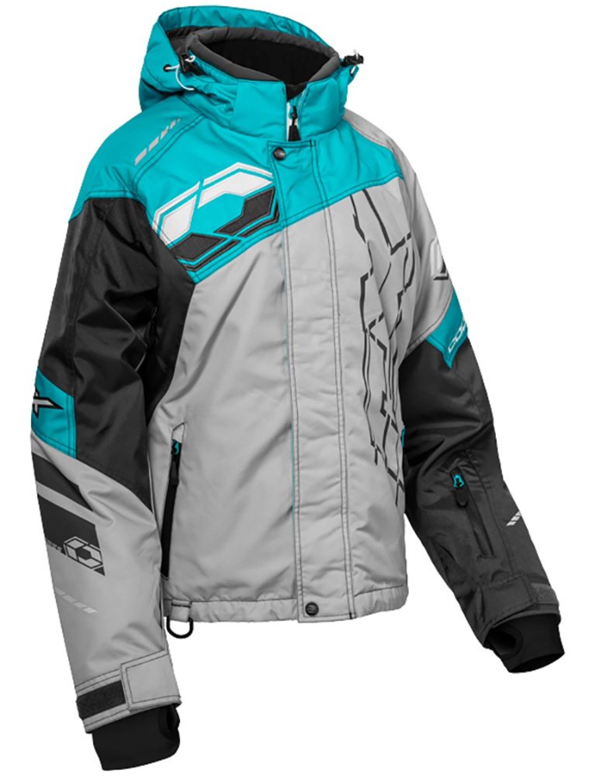 Castle X Code-G2 Women's Snow Jacket, Turquoise/Charcoal