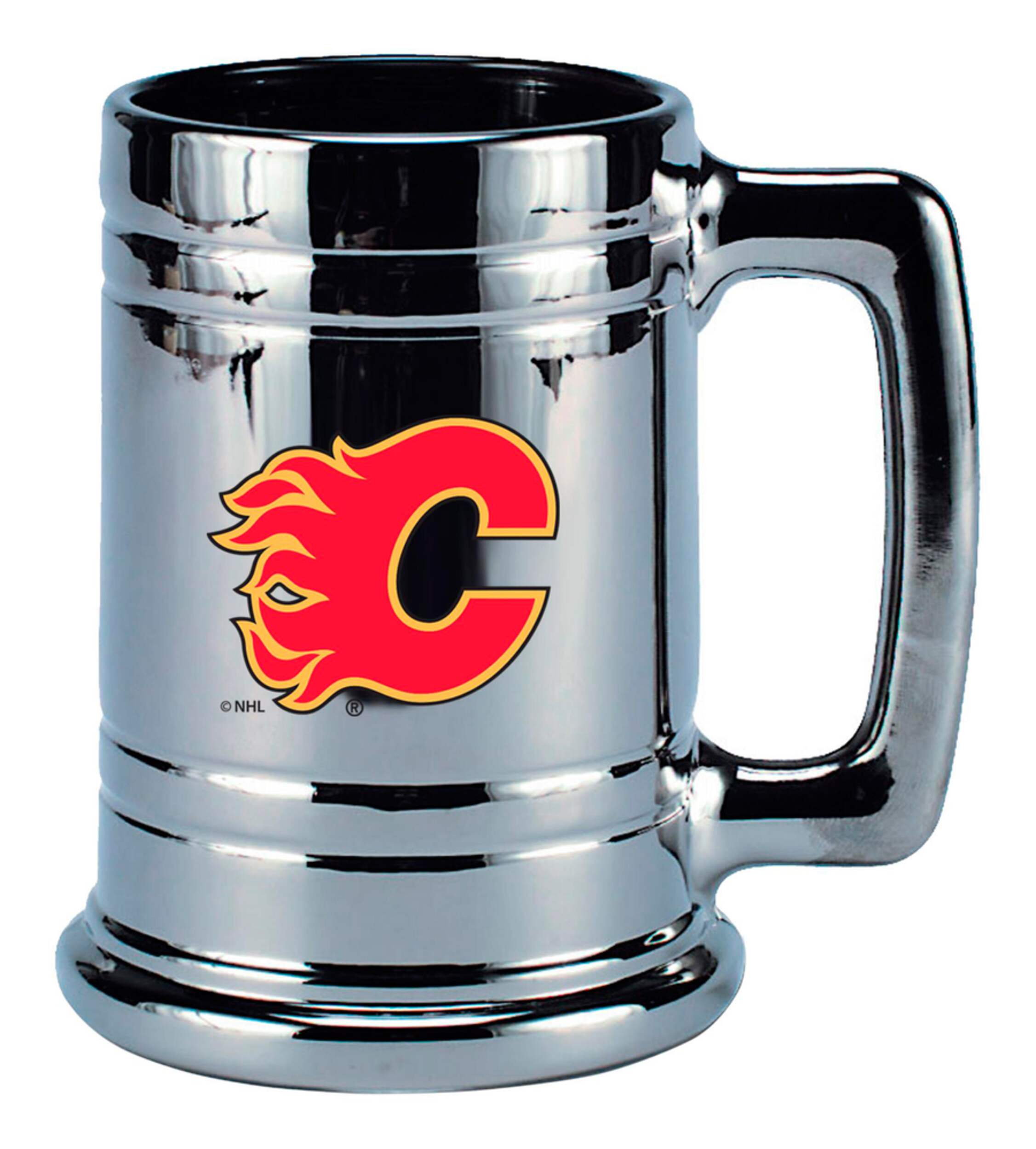 NHL Calgary Flames Chrome Stein, 15-oz