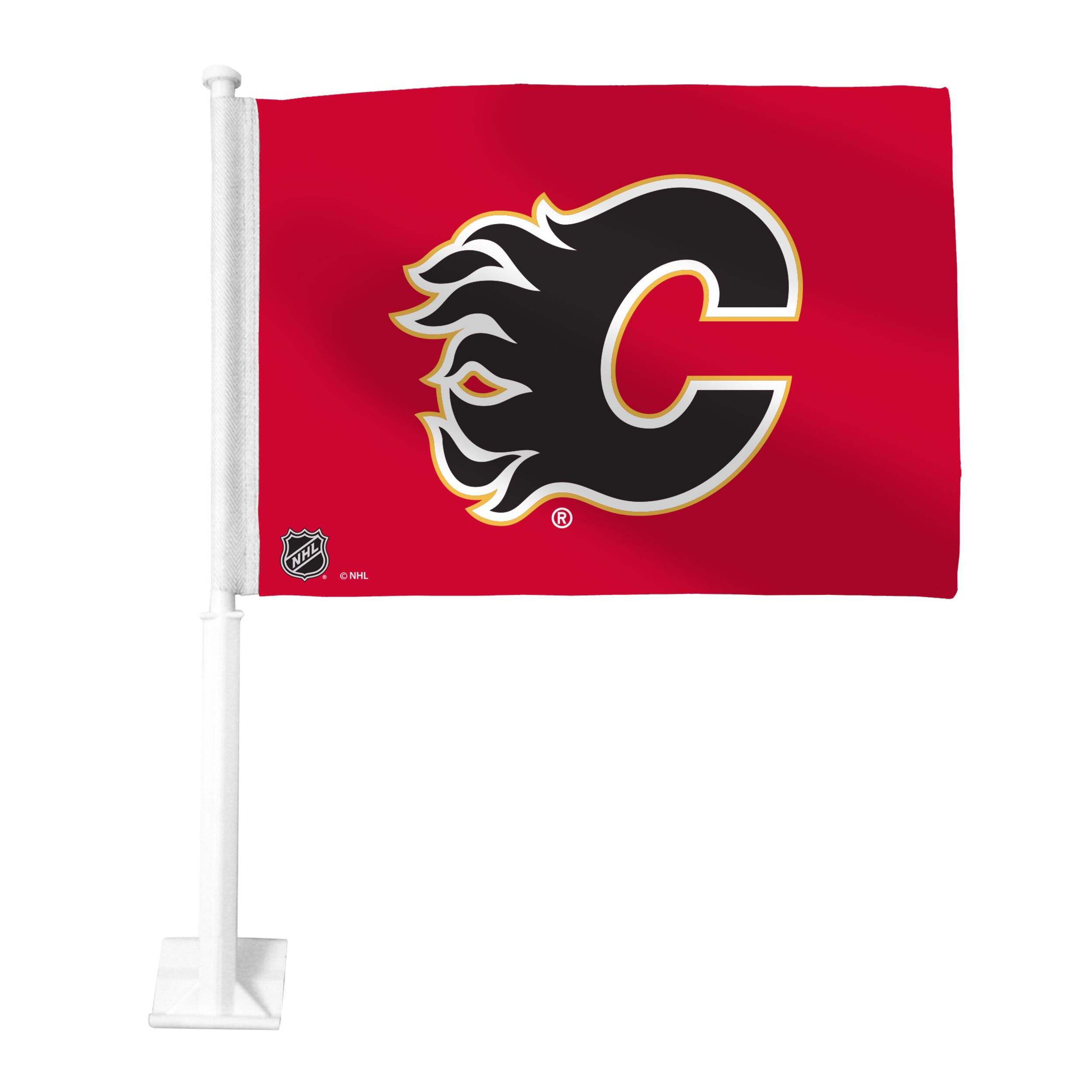 NHL Calgary Flames 2-Sided Hockey Car Flag