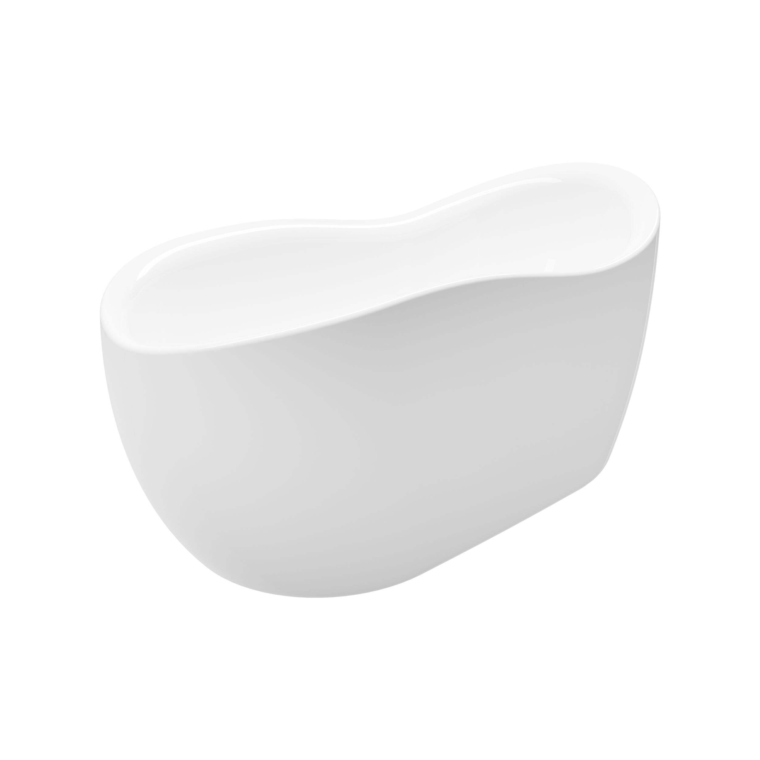 A&E Bath Ramona-NF Acrylic Freestanding Bathtub with Adjustable Feet, White, 68-in