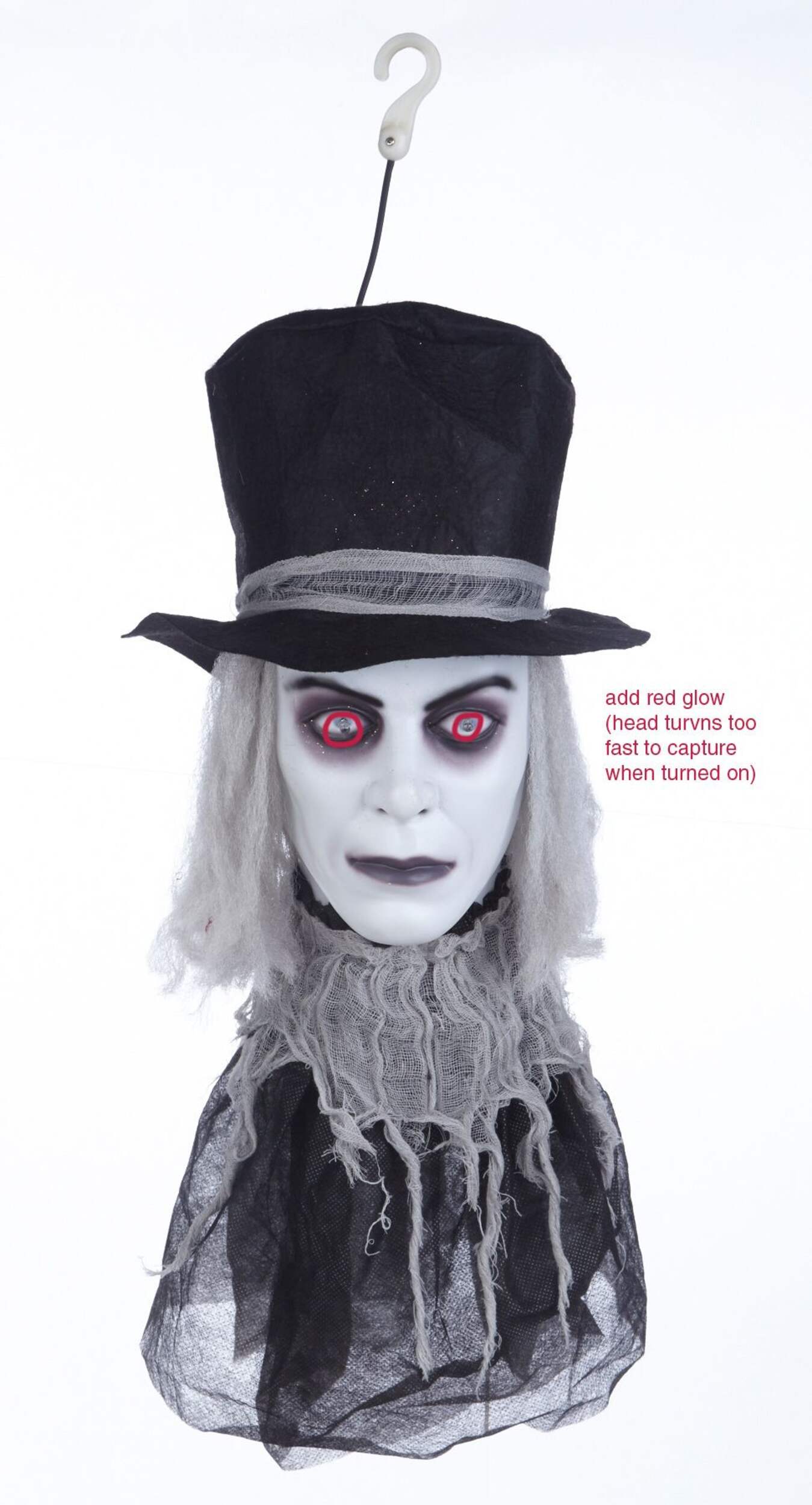 Animated Hanging Gothic Head