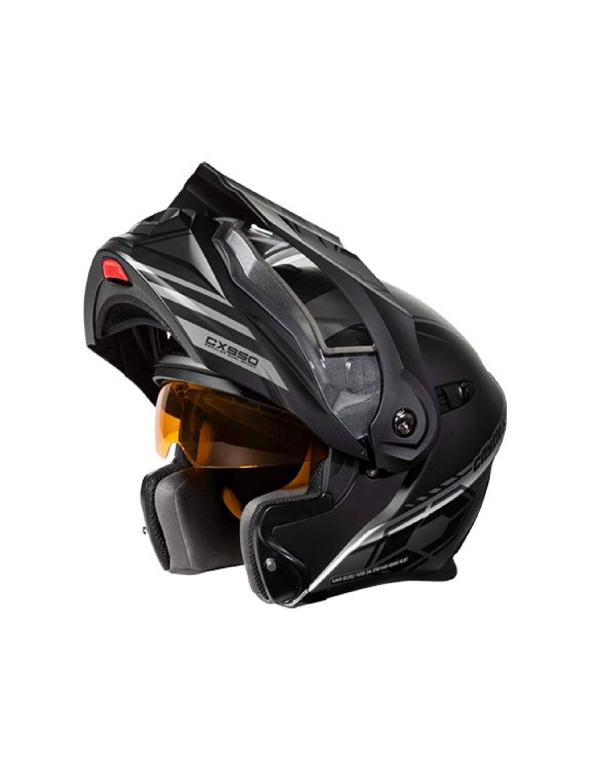 Castle X CX950 TASK Snowmobile Helmet, Grey/Black