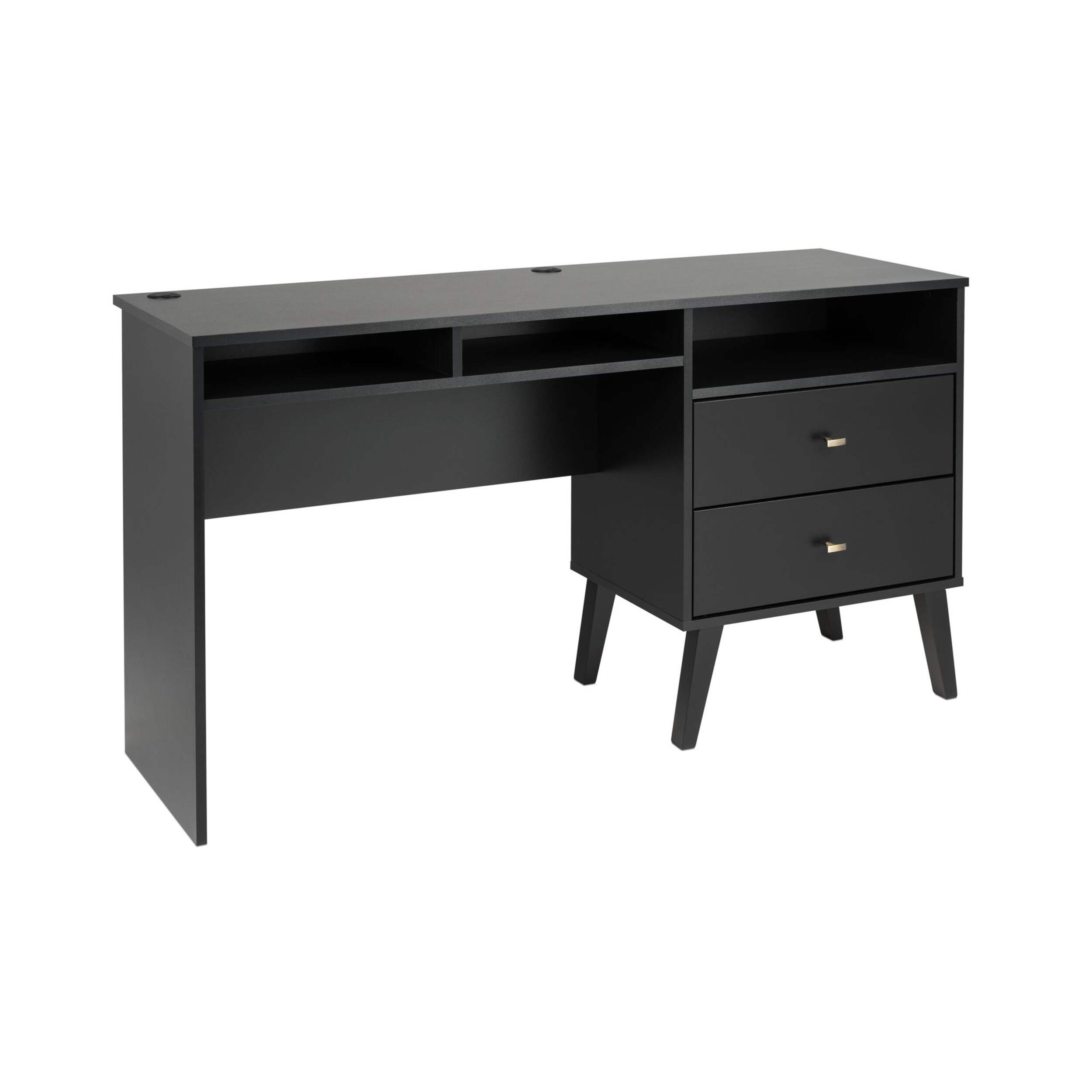 Prepac 2-Drawer Milo Desk with Side Storage