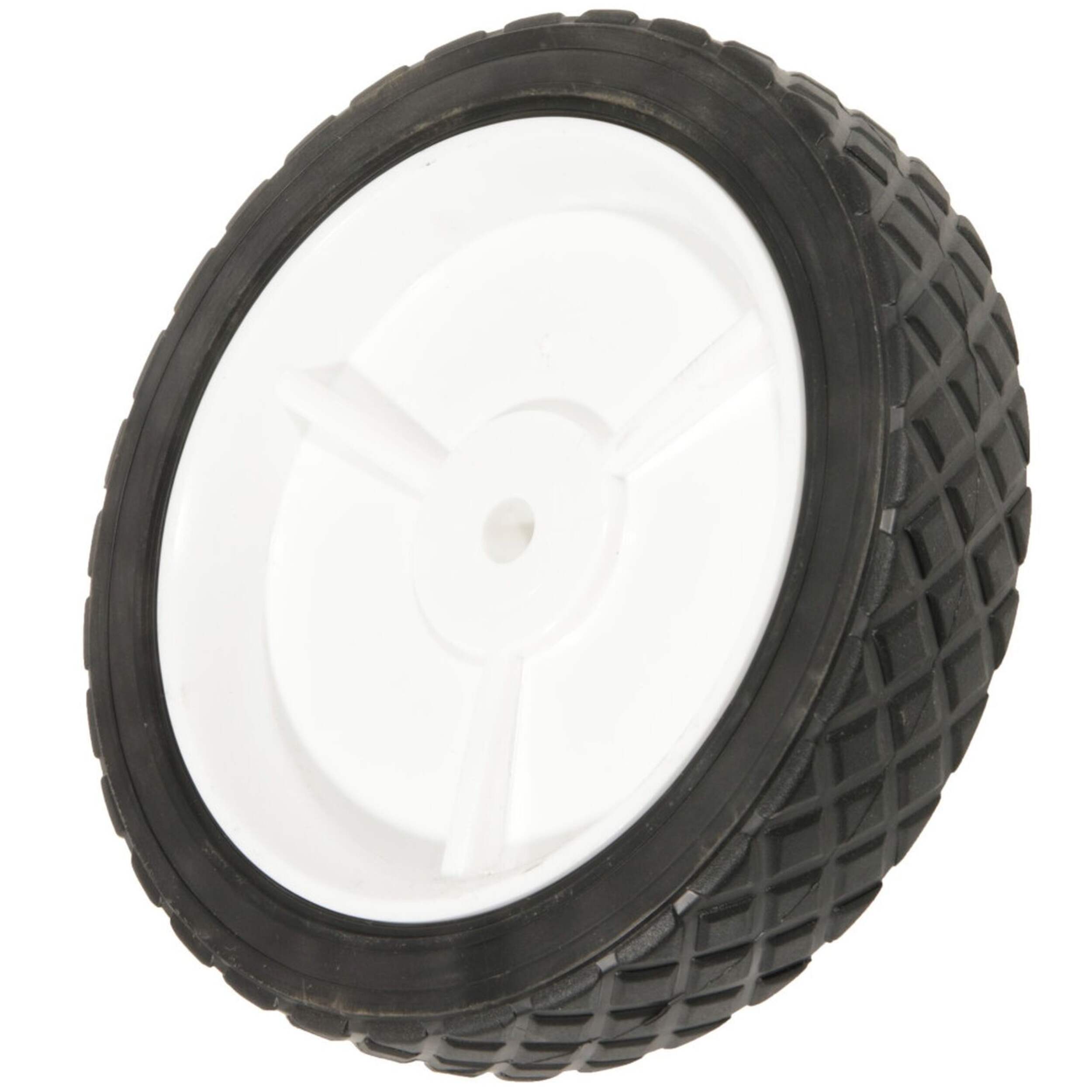 Atlas Plastic Lawn Mower Replacement Wheel, Wide Tread 8-in x 1.75-in