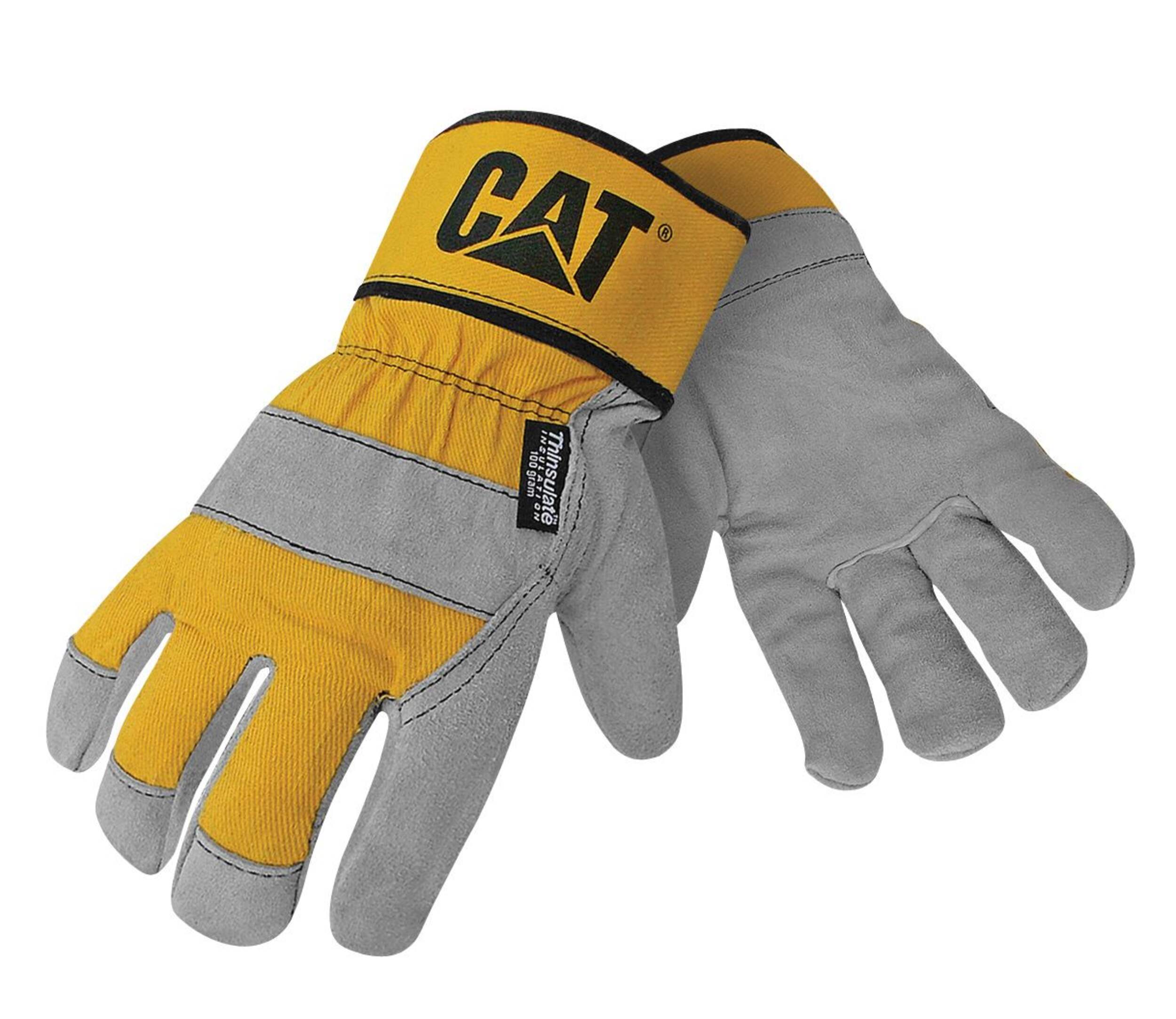 CAT Insulated Heavy Duty Split Leather Palm Gloves