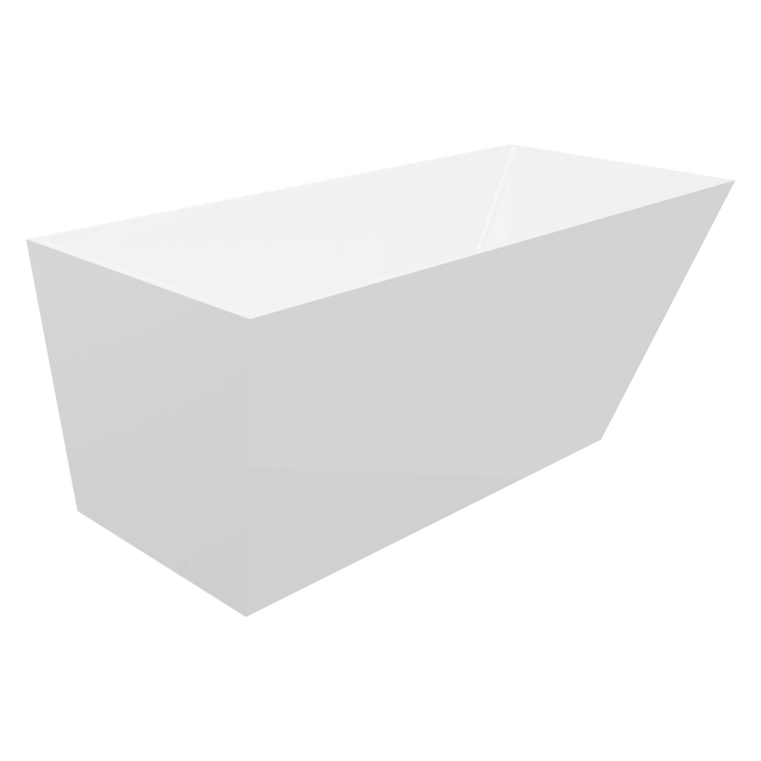 A&E Bath Oceanne-67 Acrylic Freestanding Bathtub with Adjustable Feet, White, 67-in