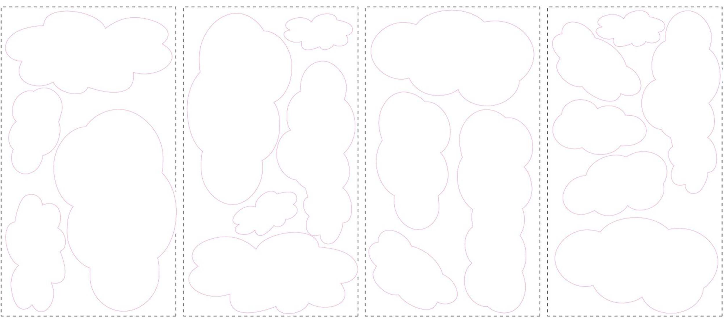 RoomMates Cloud Peel & Stick Wall Decals