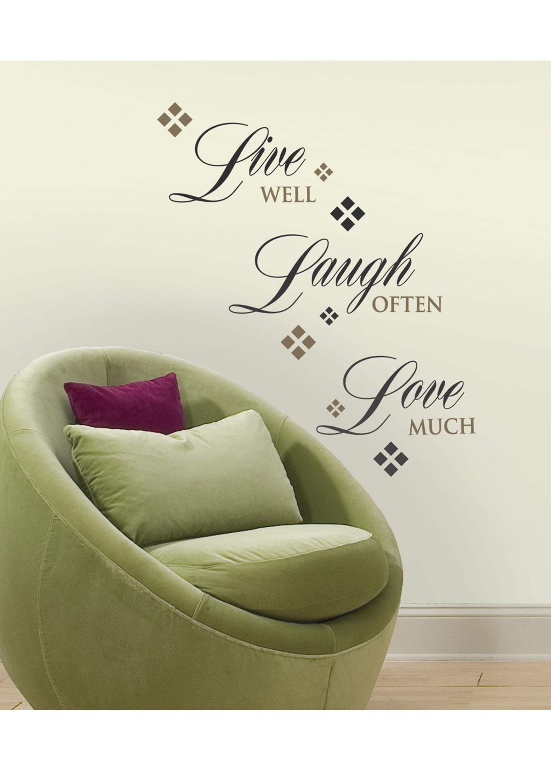 RoomMates Live Love Laugh Wall Decals