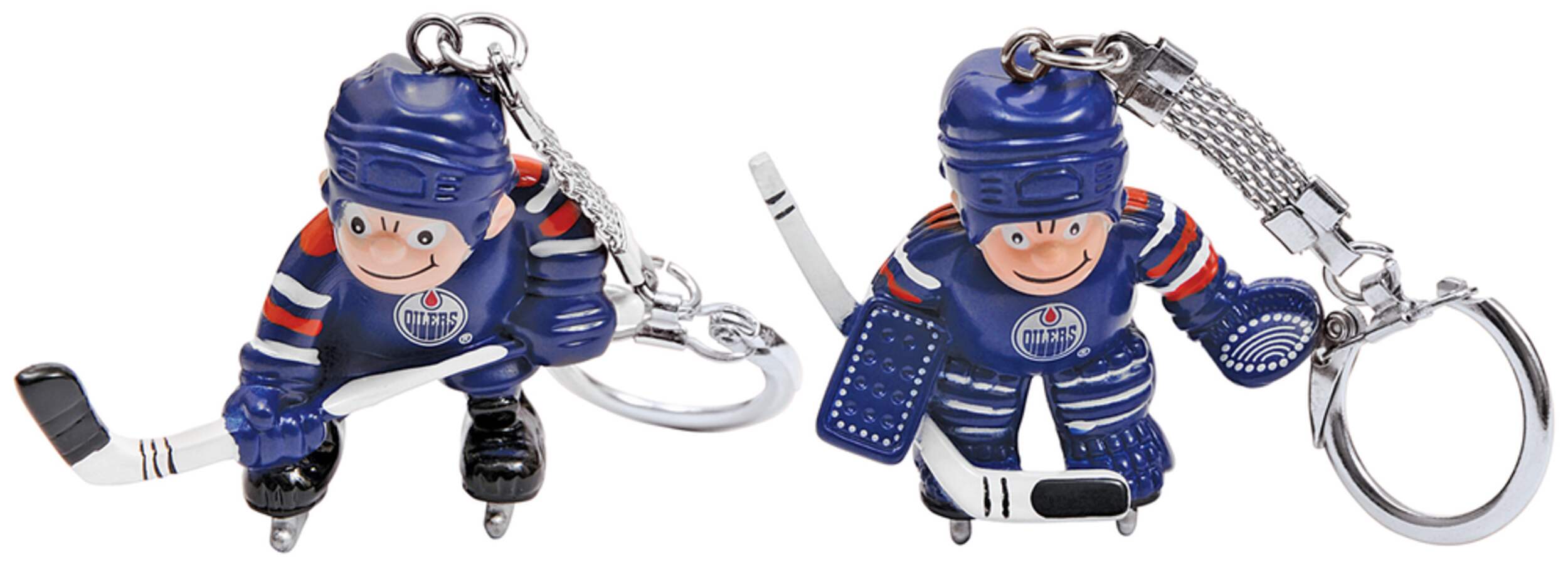 Edmonton Oilers Player and Goalie Keychain Combo