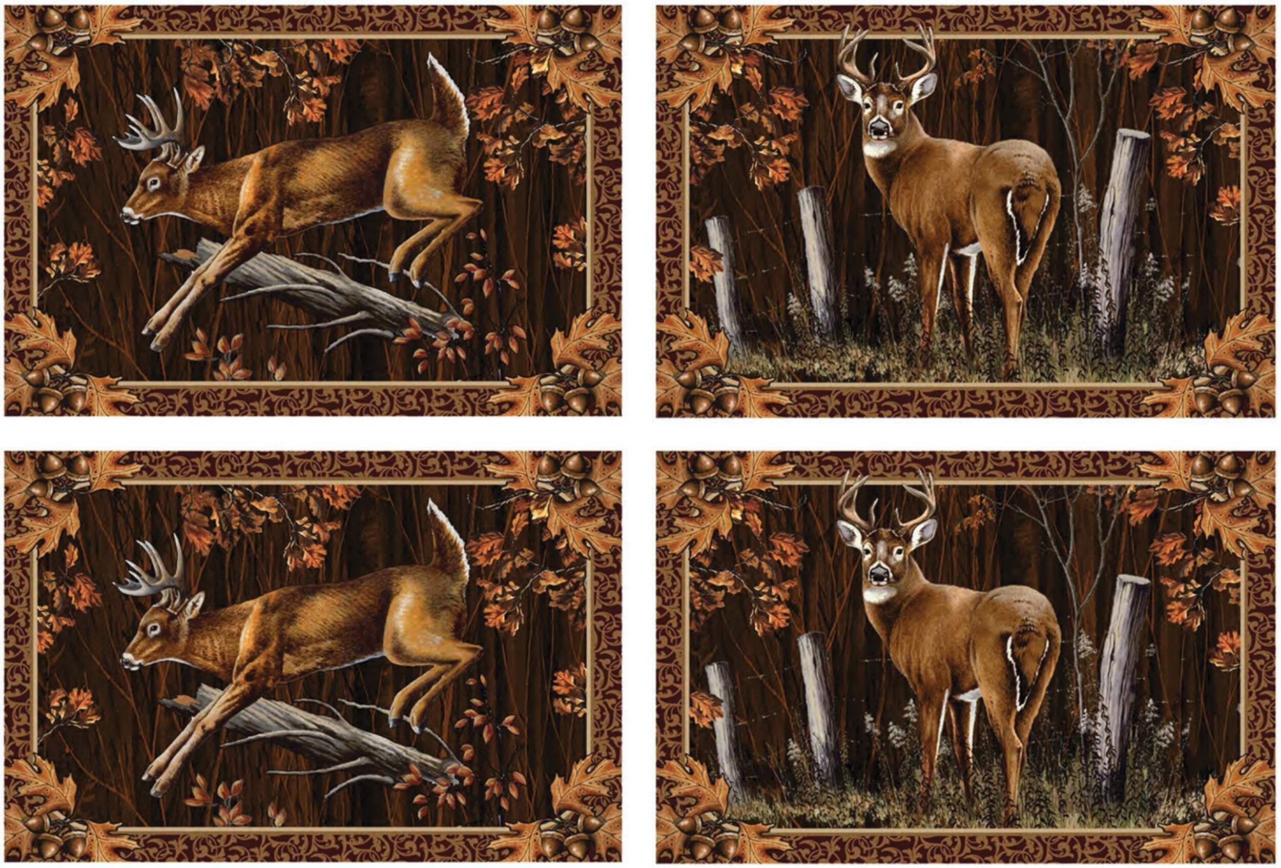 Deer Dining Place Mats, 4-pc