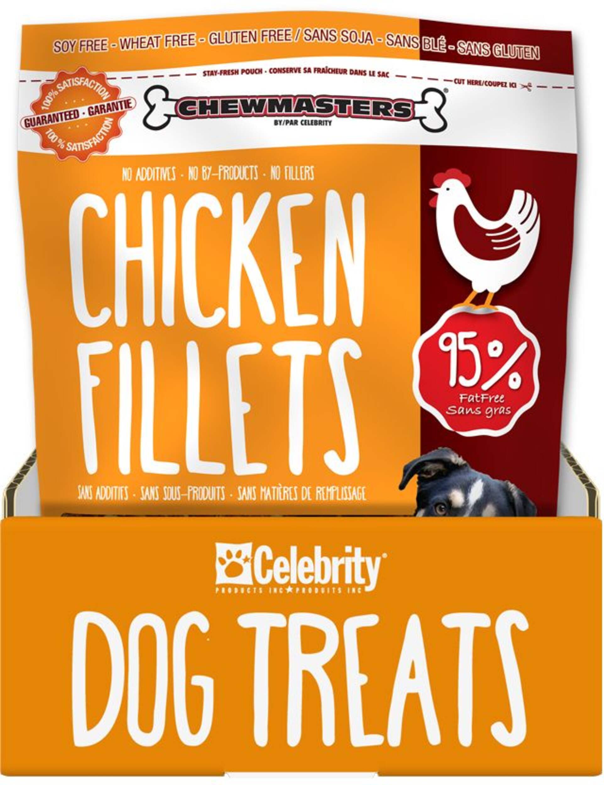 Chewmasters Chicken Jerky StriPs Dog Treats, 540-g