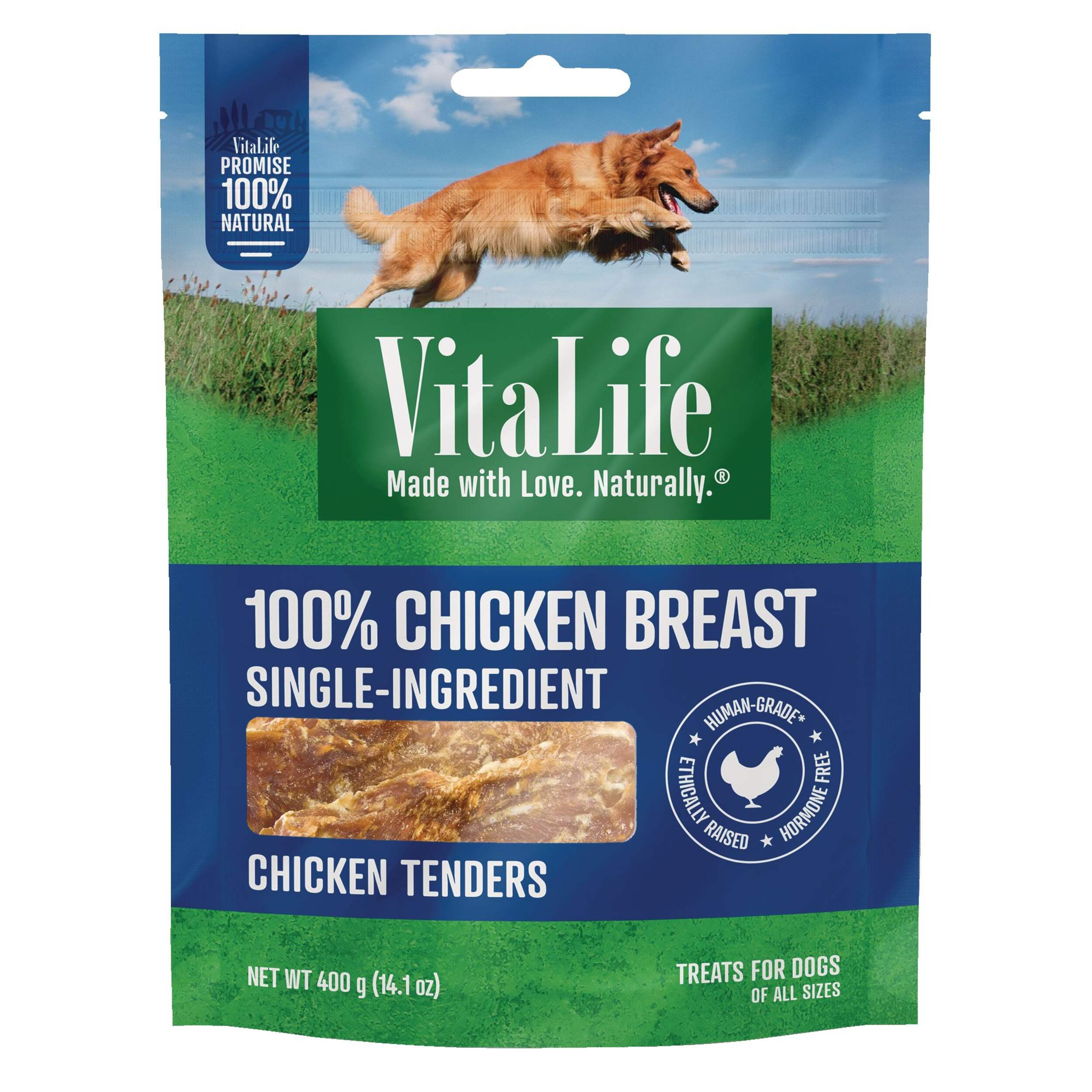 VitaLife Chicken Tenders Dog Treats, 400-g