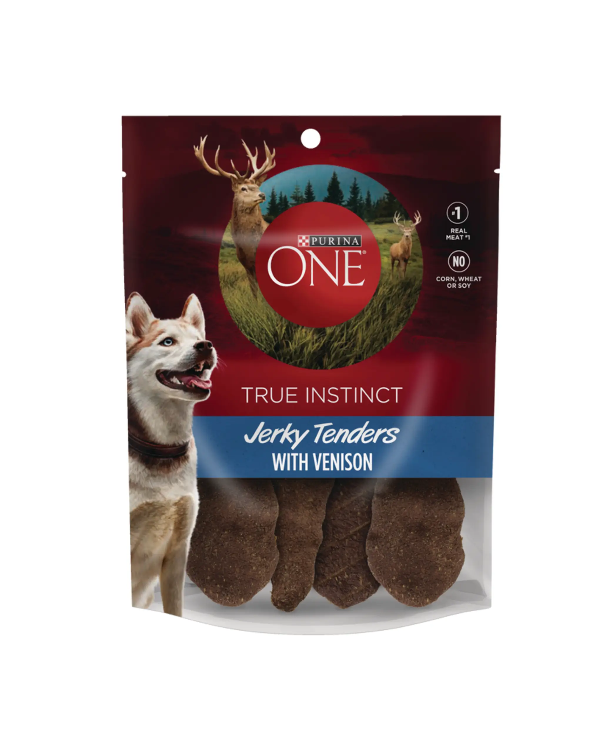 Purina ONE True Instinct Jerky Tenders with Venison Dog Treats, 425-g