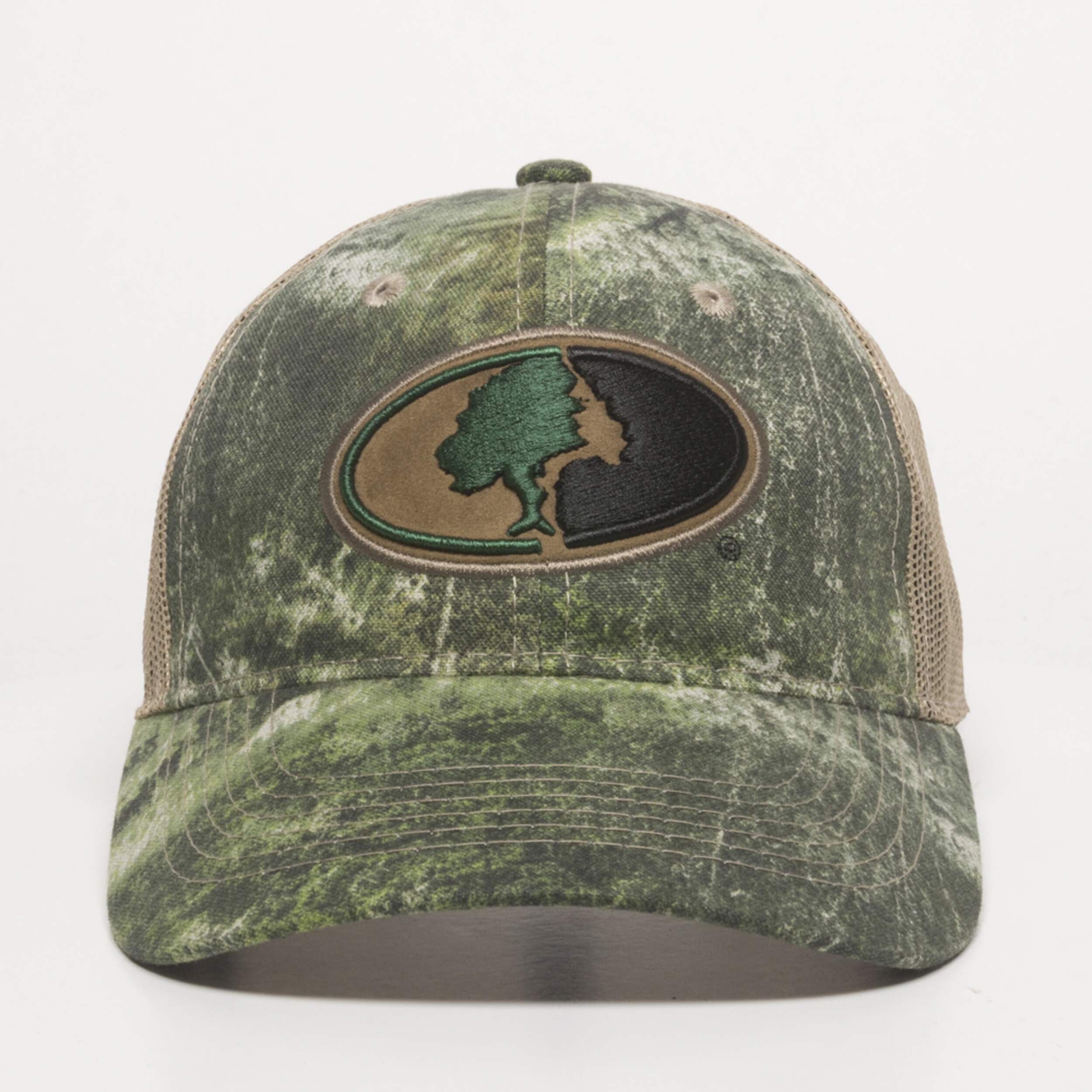 Mossy Oak Mountain Country Range Hunting Mesh Back Baseball CaP, Green Camo