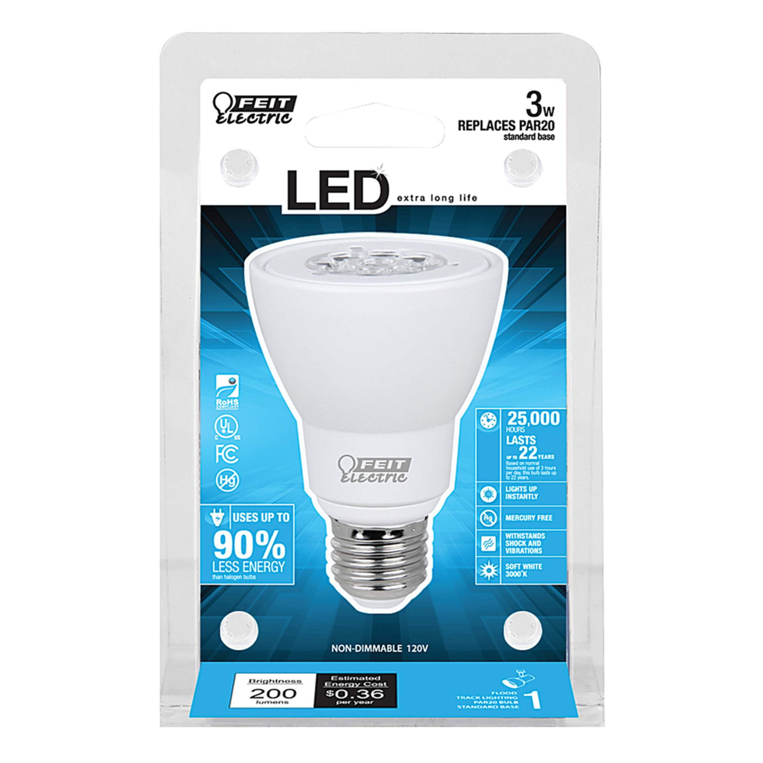 Feit Electric 20W-Equivalent PAR20 LED Bulb