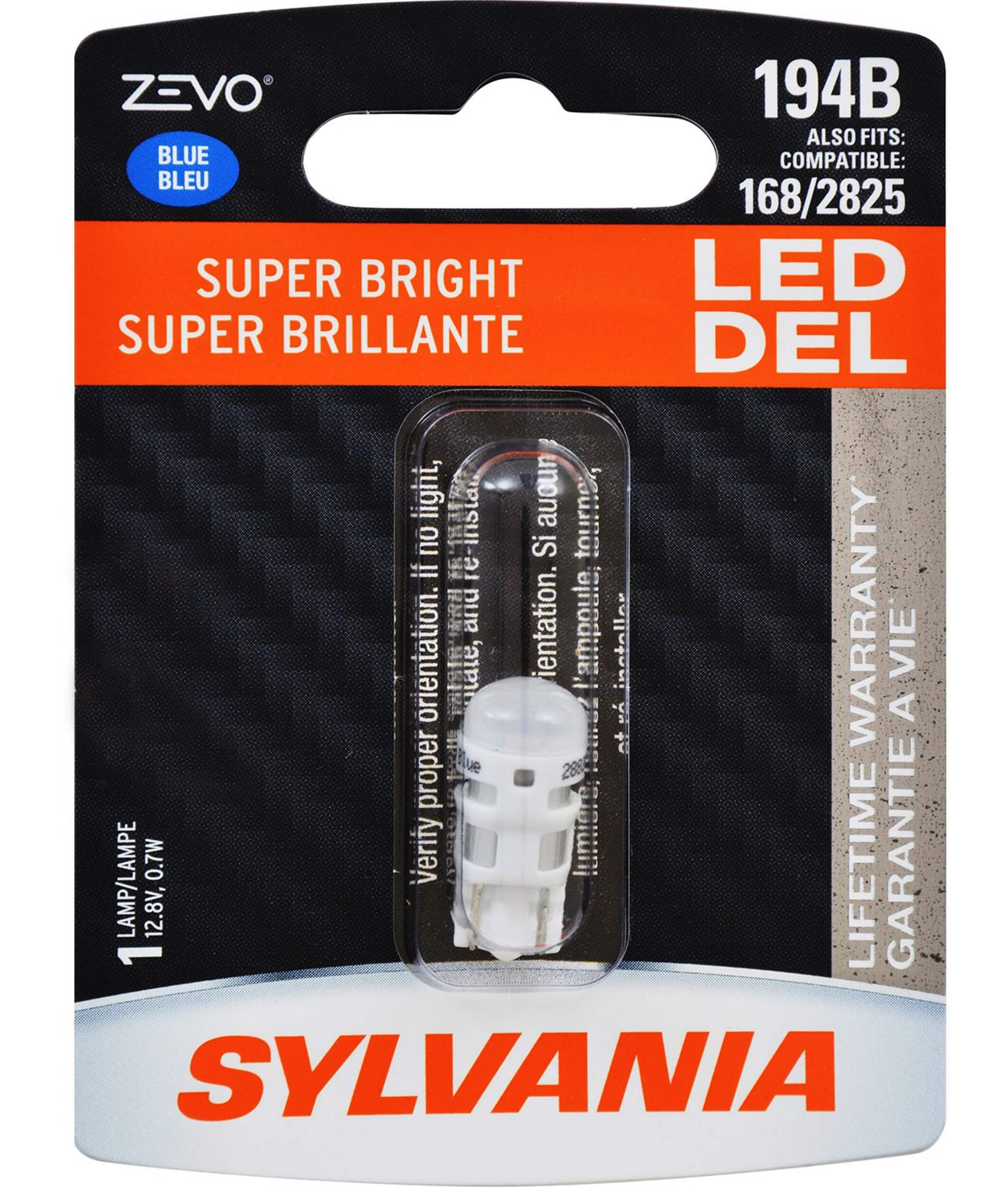 194B Sylvania ZEVOÃÂ® Blue LED Mini Bulb, Super Bright, 1-pk