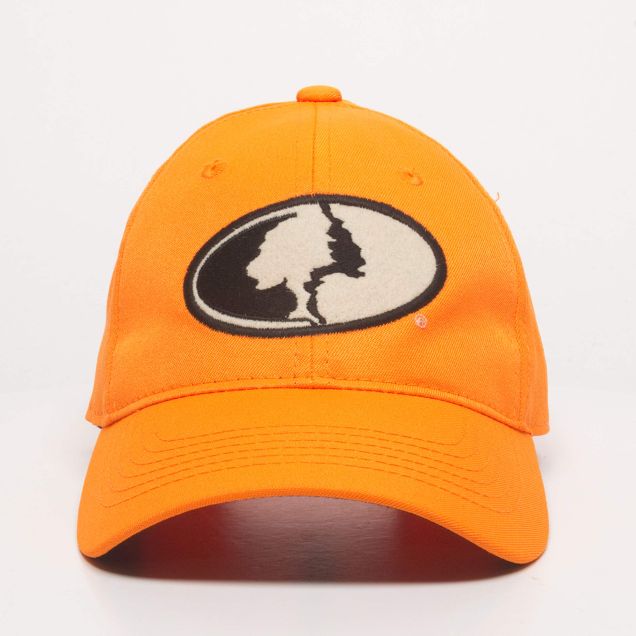 Hunting Baseball CaP with Adjustable Closure, Mossy Oak Logo, Blaze Orange