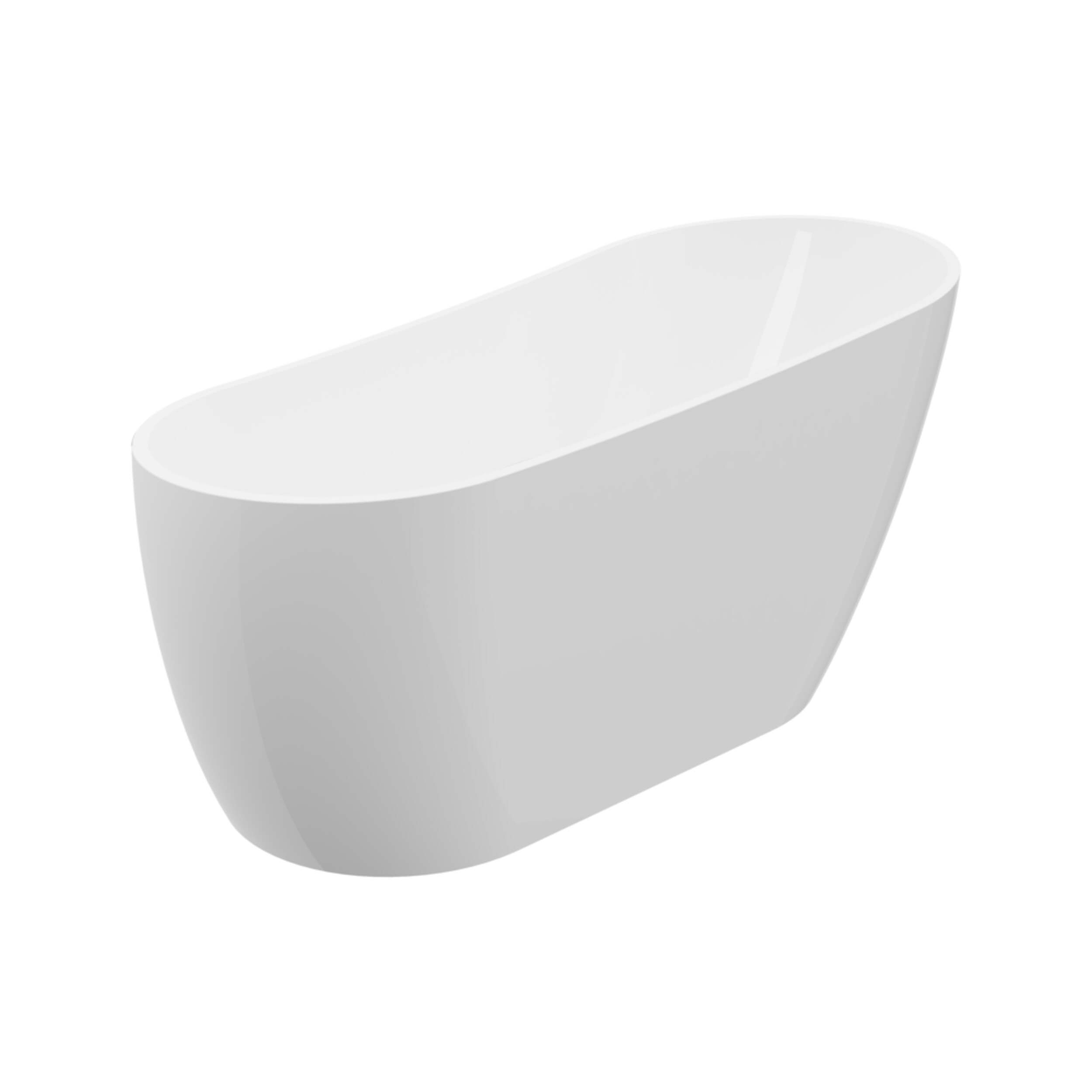 A&E Bath Asa-67 Acrylic Freestanding Bathtub with Adjustable Feet, White, 67-in