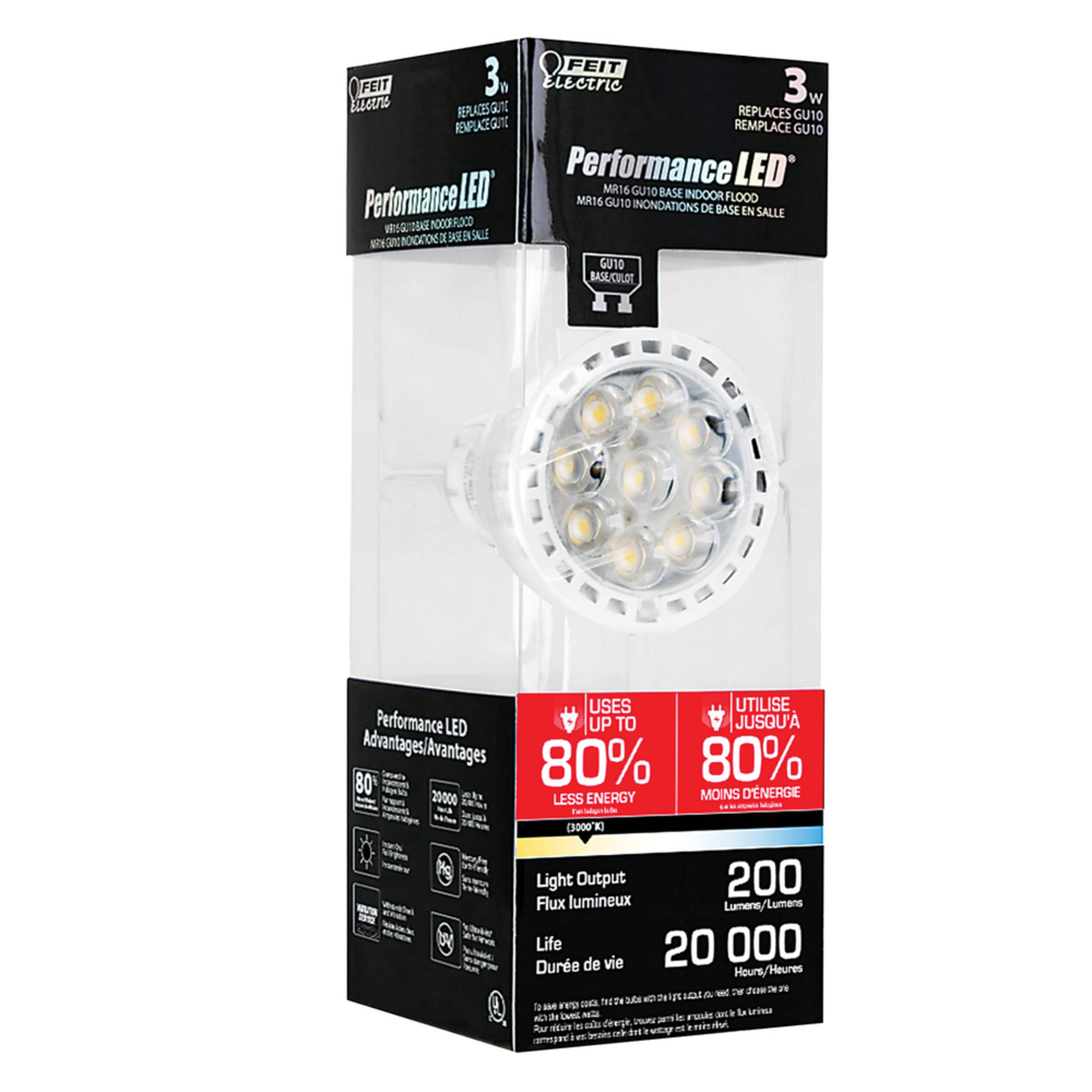 Feit Electric 35W-Equivalent MR16 GU10 Reflector LED Bulb