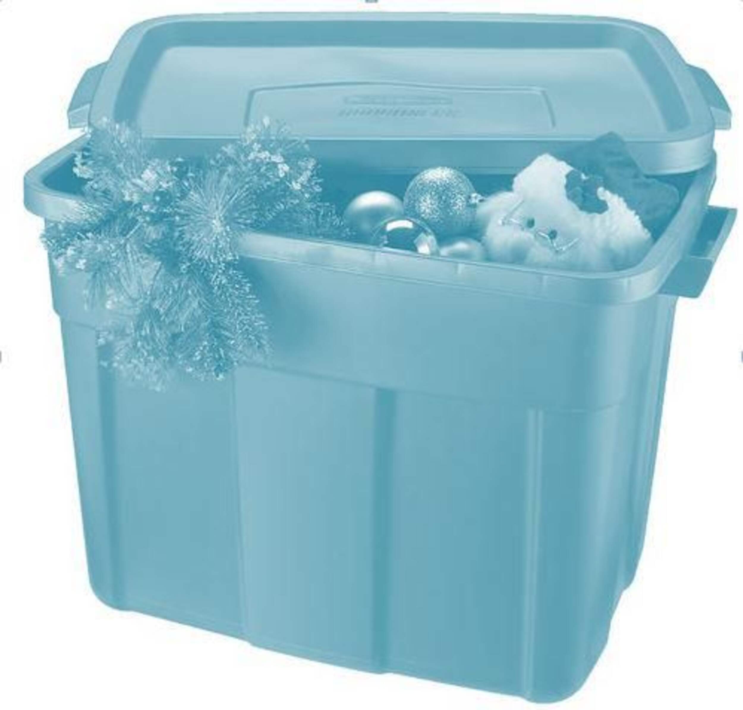 Rubbermaid Roughneck Storage Container, Teal, 68-L
